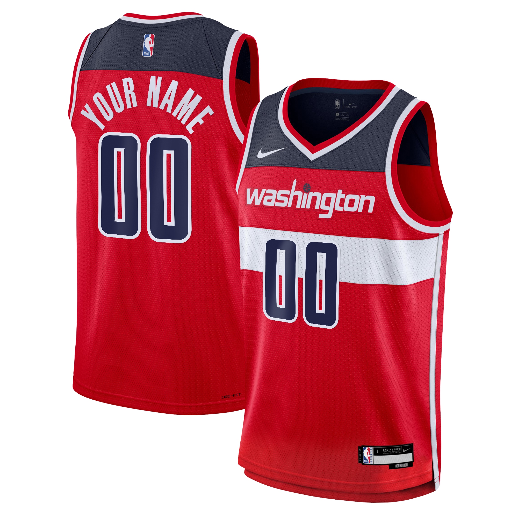Washington Wizards Icon Swingman Jersey - Custom - Youth