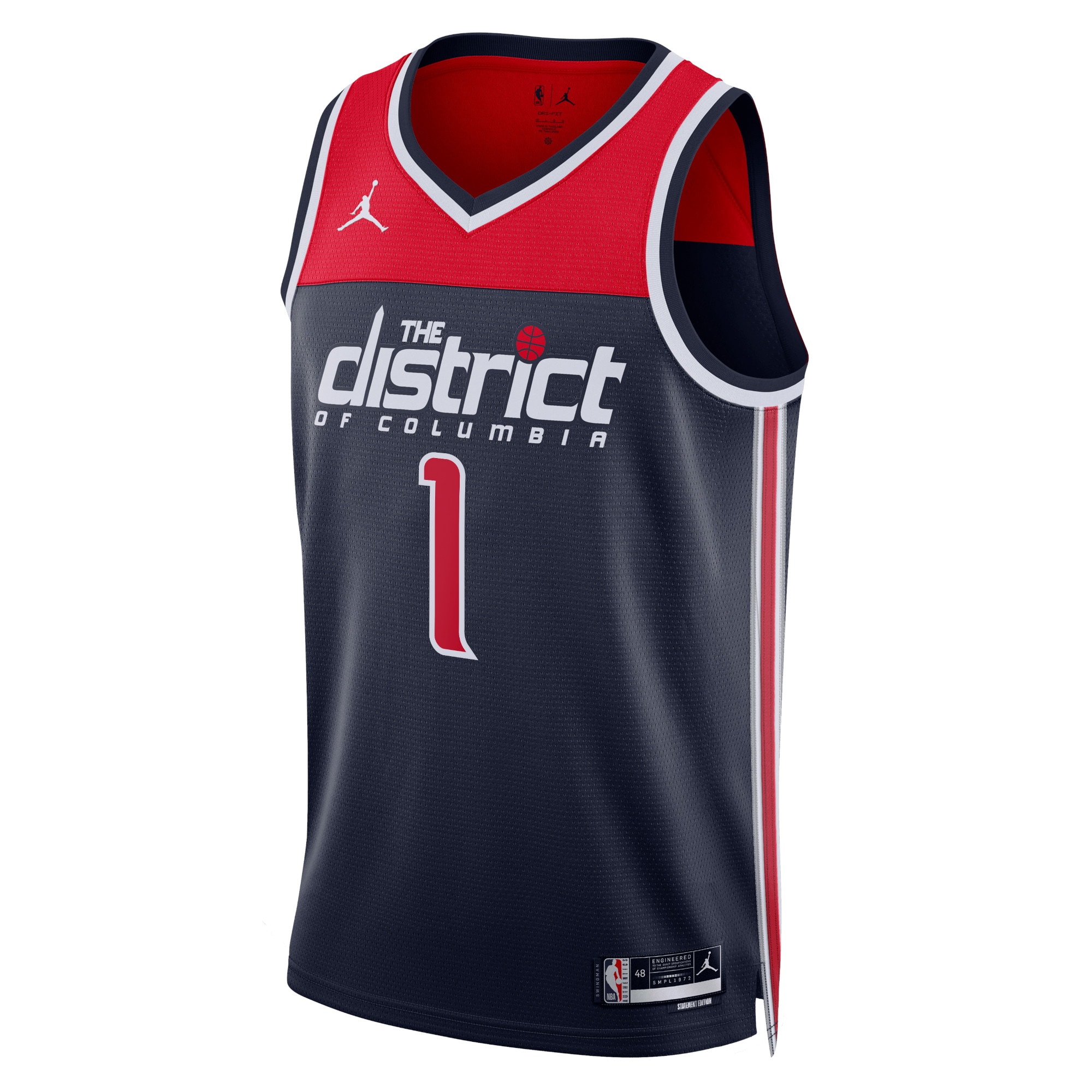 Washington Wizards Jordan Statement Edition Swingman Jersey - Navy - Johnny Davis - Unisex