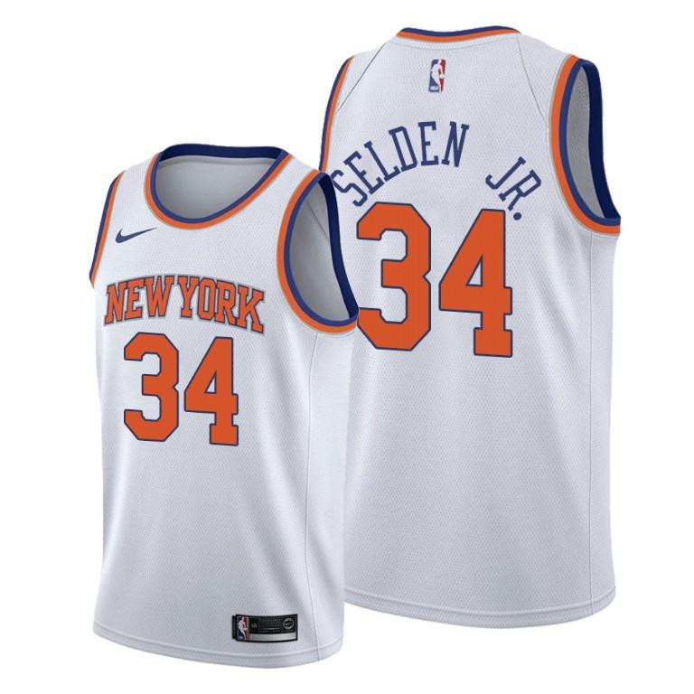 Wayne Selden Jr. New York Knicks White Association Edition Jersey 34 - Men Jersey