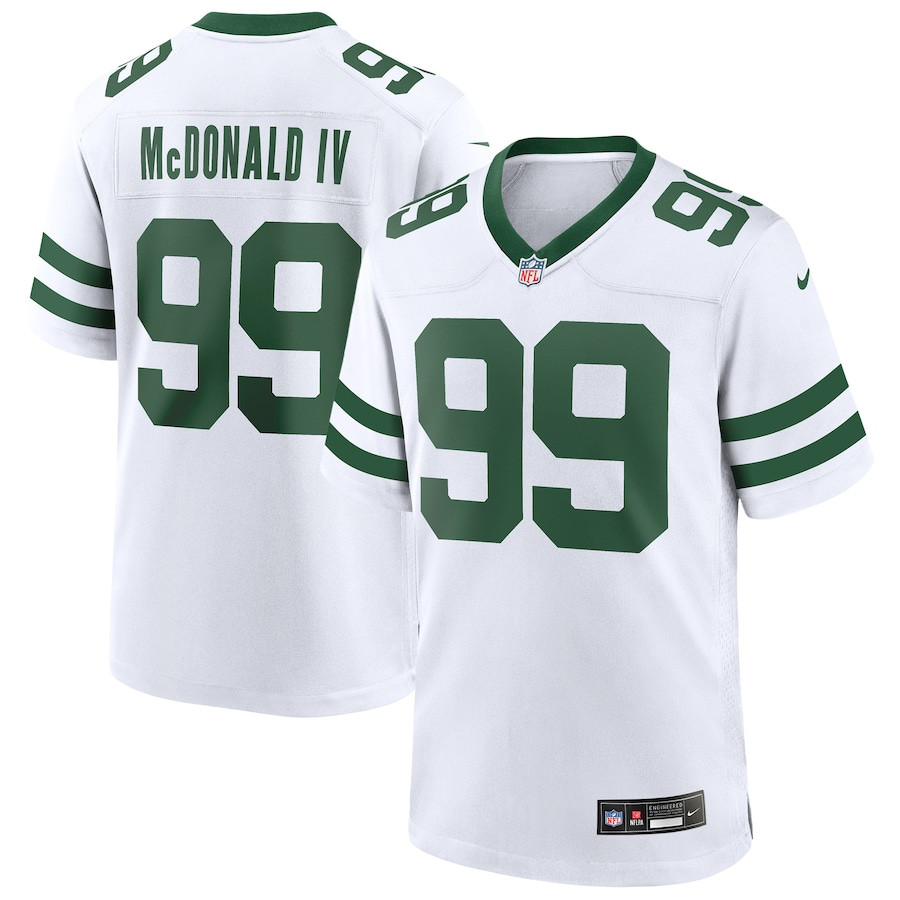 Will Mcdonald Iv 99 New York Jets Game Men Jersey - Legacy White Js5171