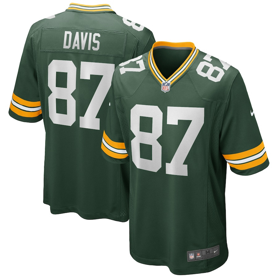 Willie Davis 87 Green Bay Packers Men Game Retired Jersey - Green Js4265