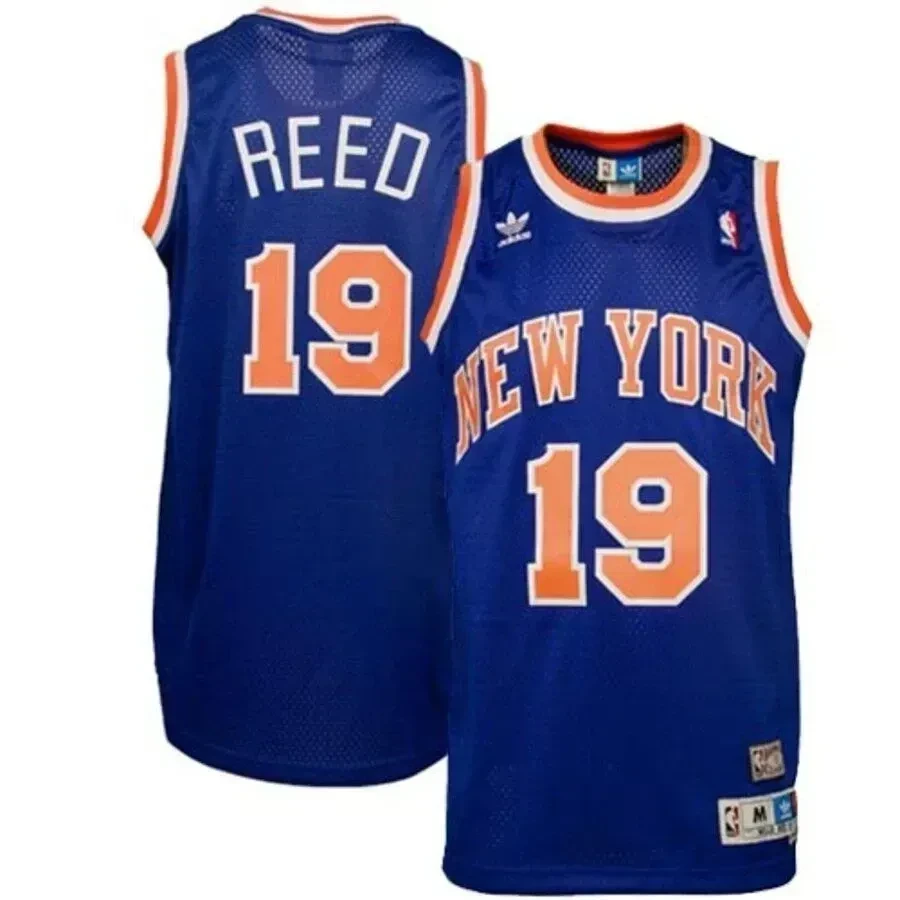 Willis Reed New York Knicks Hardwood Classics Soul Swingman Throwback Jersey - Blue