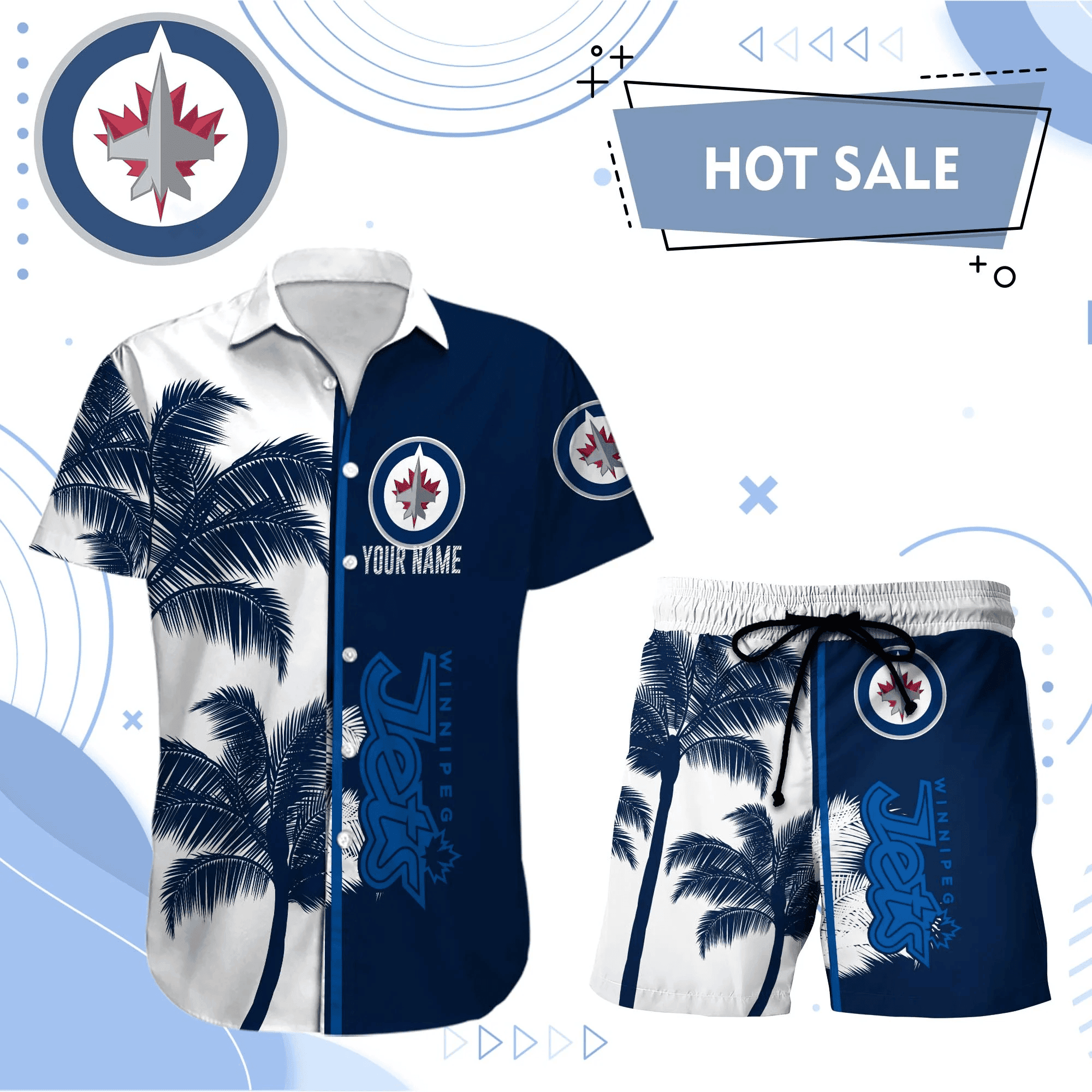 Winnipeg Jets Hawaiian Shirt And Set - Customized