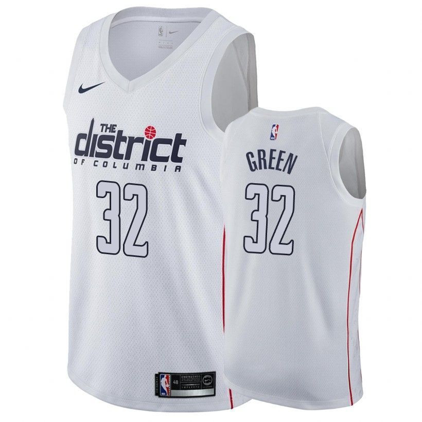 Wizards Male Jeff Green 32 City Edition White Jersey