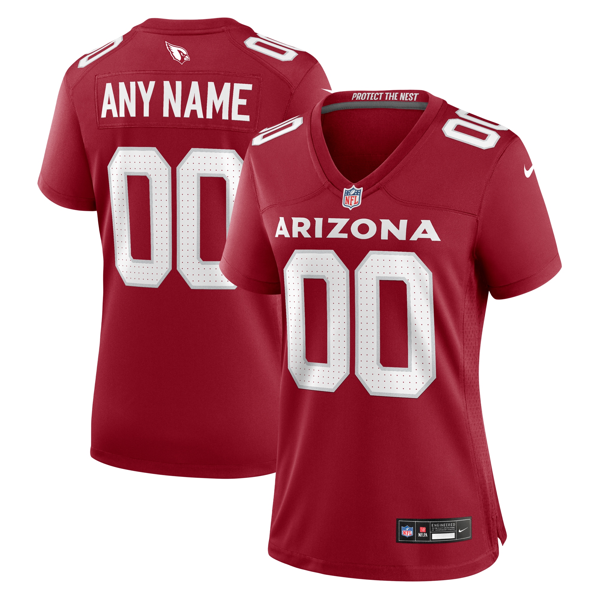 Women's Arizona Cardinals Cardinal Custom Game Jersey Js9917