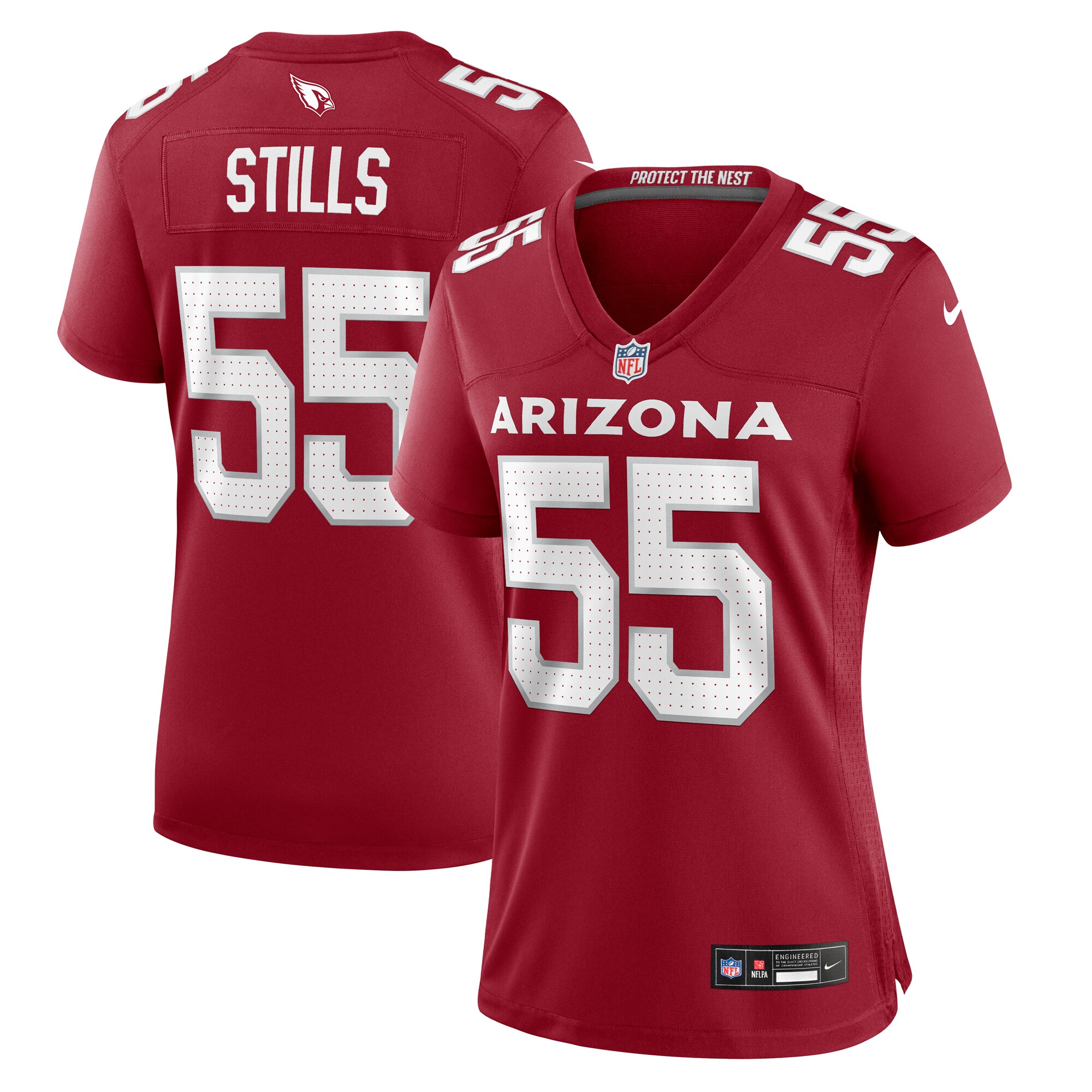 Women's Arizona Cardinals Dante Stills Cardinal Game Jersey Js2142