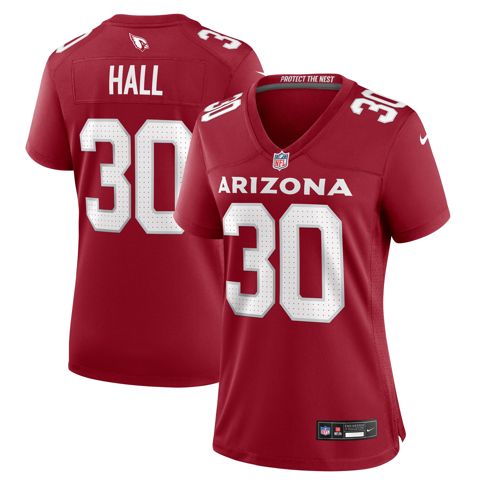 Women's Arizona Cardinals Darren Hall Cardinal Game Jersey Js1113
