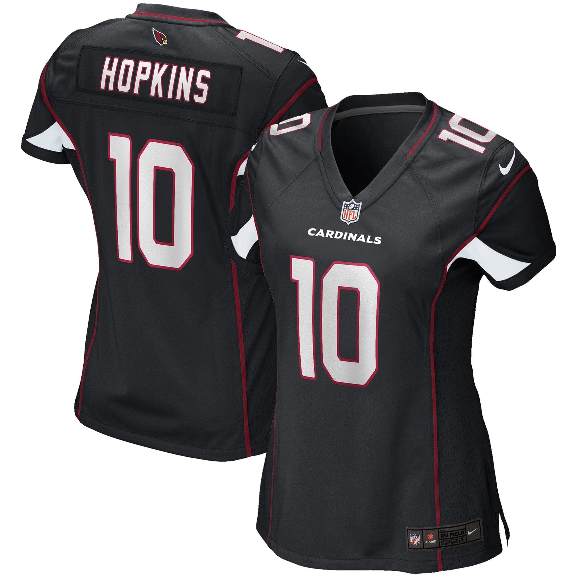 Women's Arizona Cardinals Deandre Hopkins Black Game Jersey Js9769