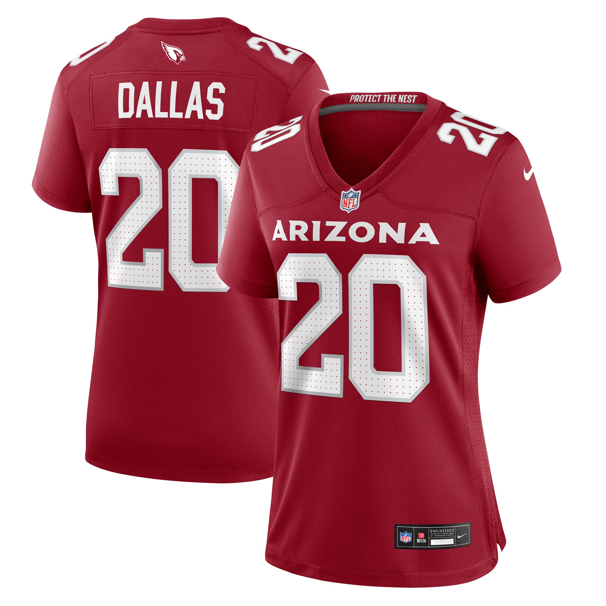Women's Arizona Cardinals Deejay Dallas Cardinal Game Jersey Js8395