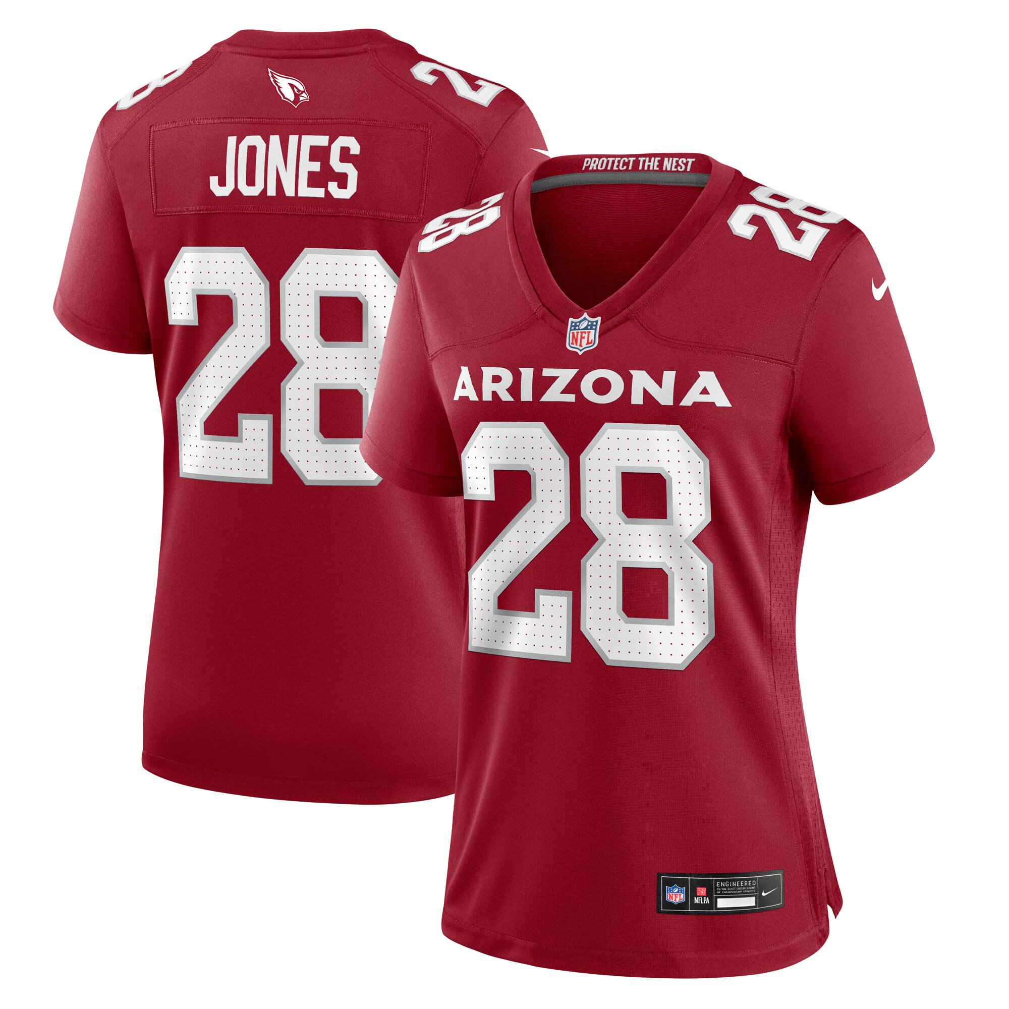 Women's Arizona Cardinals Elijah Jones Cardinal Game Jersey Js5731