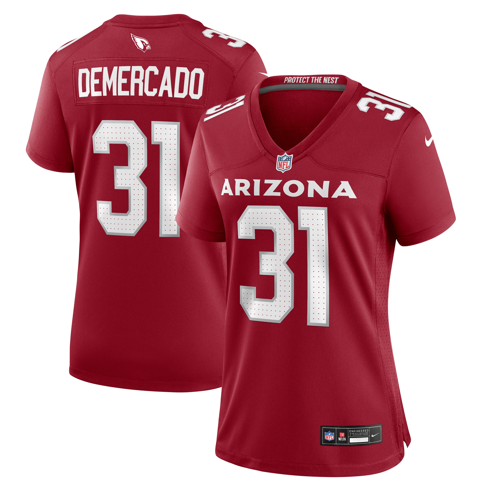 Women's Arizona Cardinals Emari Demercado Cardinal Game Jersey Js7990