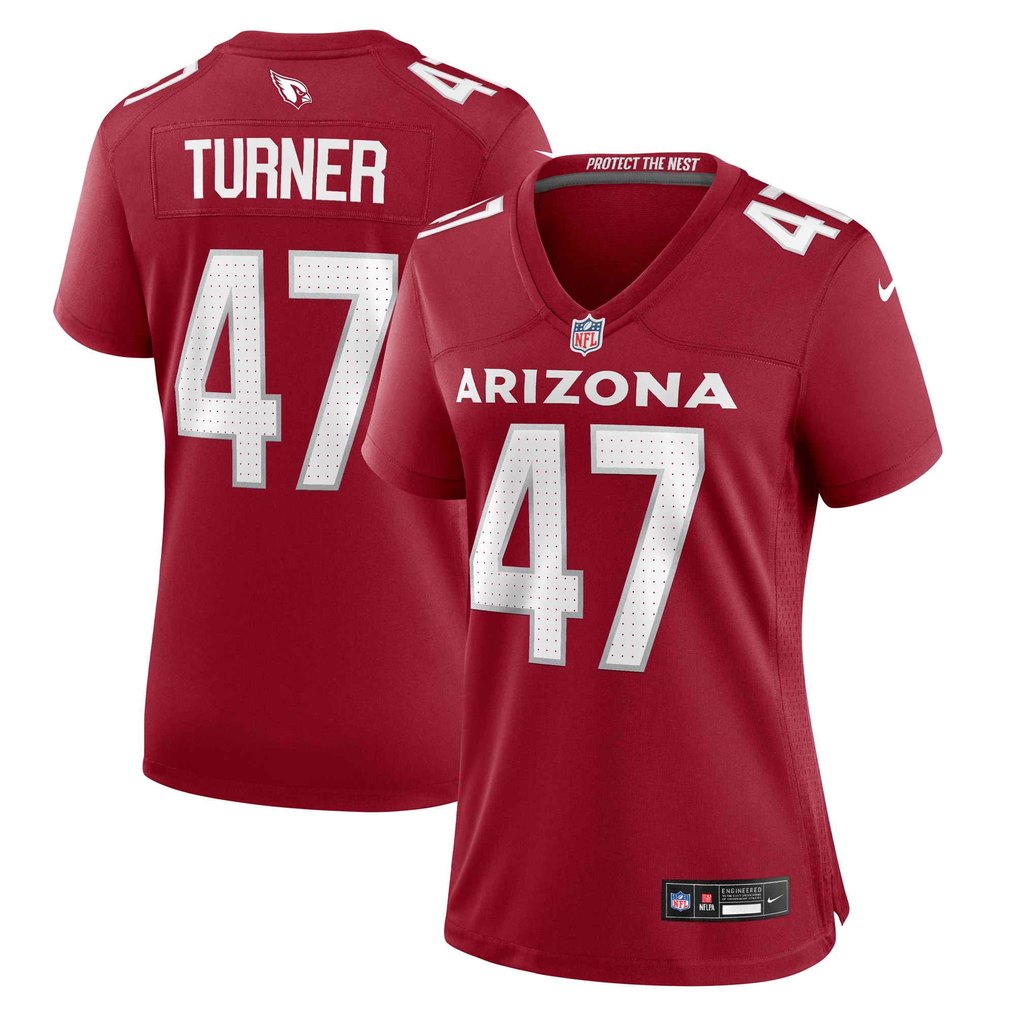 Women's Arizona Cardinals Ezekiel Turner Cardinal Team Game Jersey Js6117