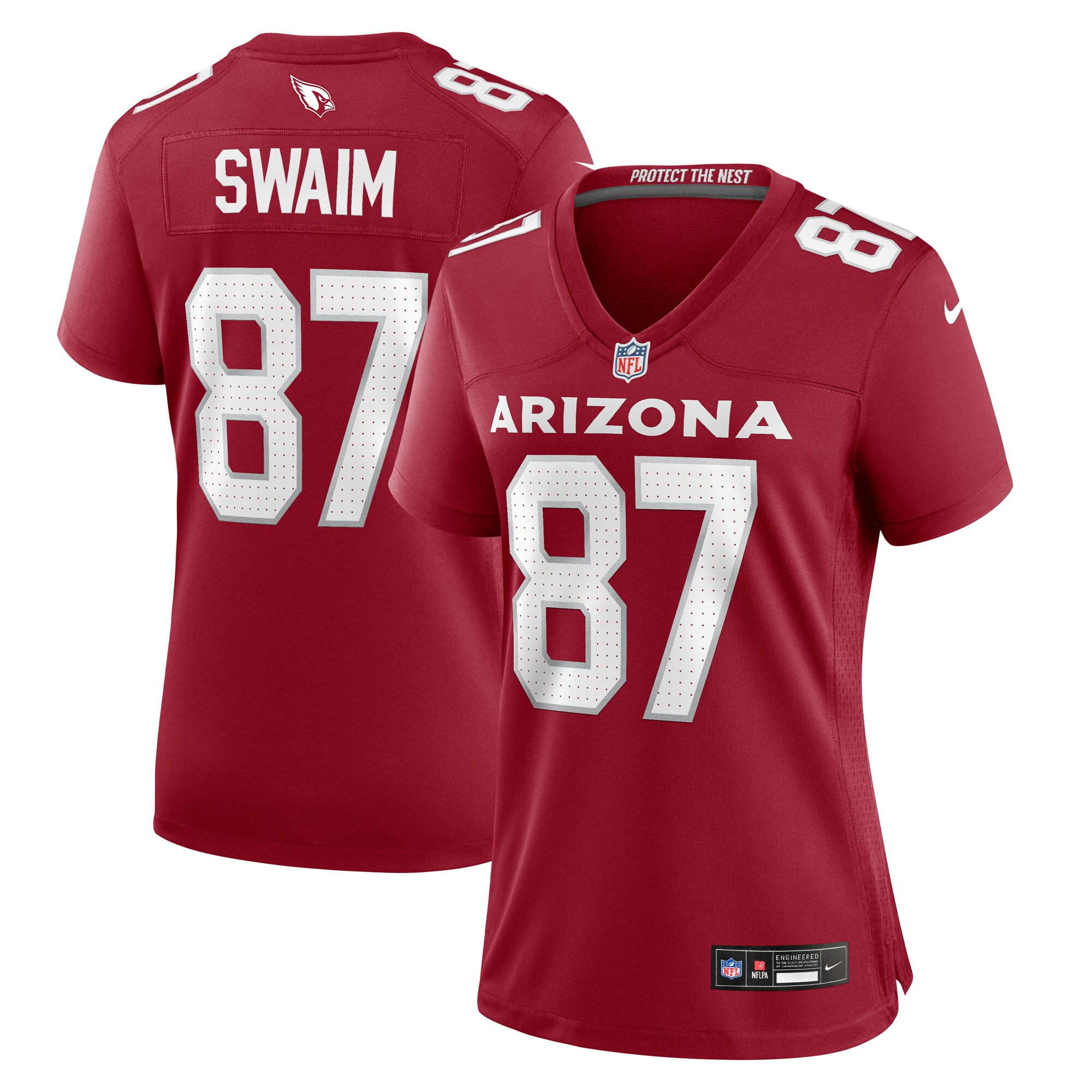 Women's Arizona Cardinals Geoff Swaim Cardinal Team Game Jersey Js2740