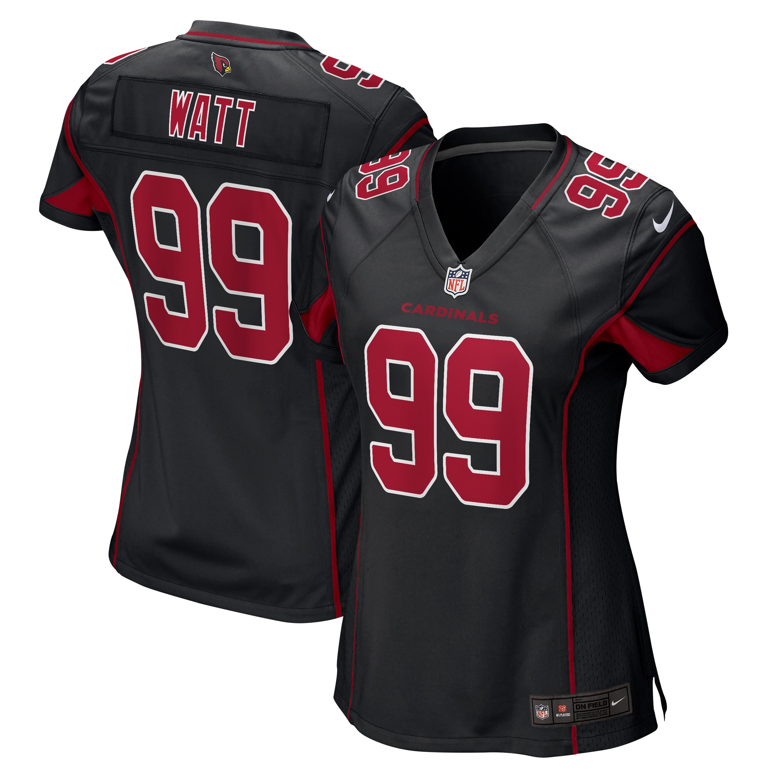 Women's Arizona Cardinals J.j. Watt Black 2nd Alternate Game Jersey Js2821