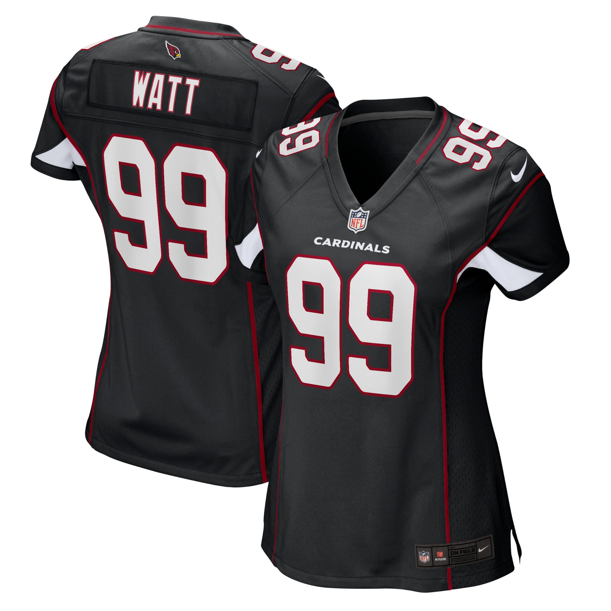 Women's Arizona Cardinals J.j. Watt Black Alternate Game Jersey Js2189