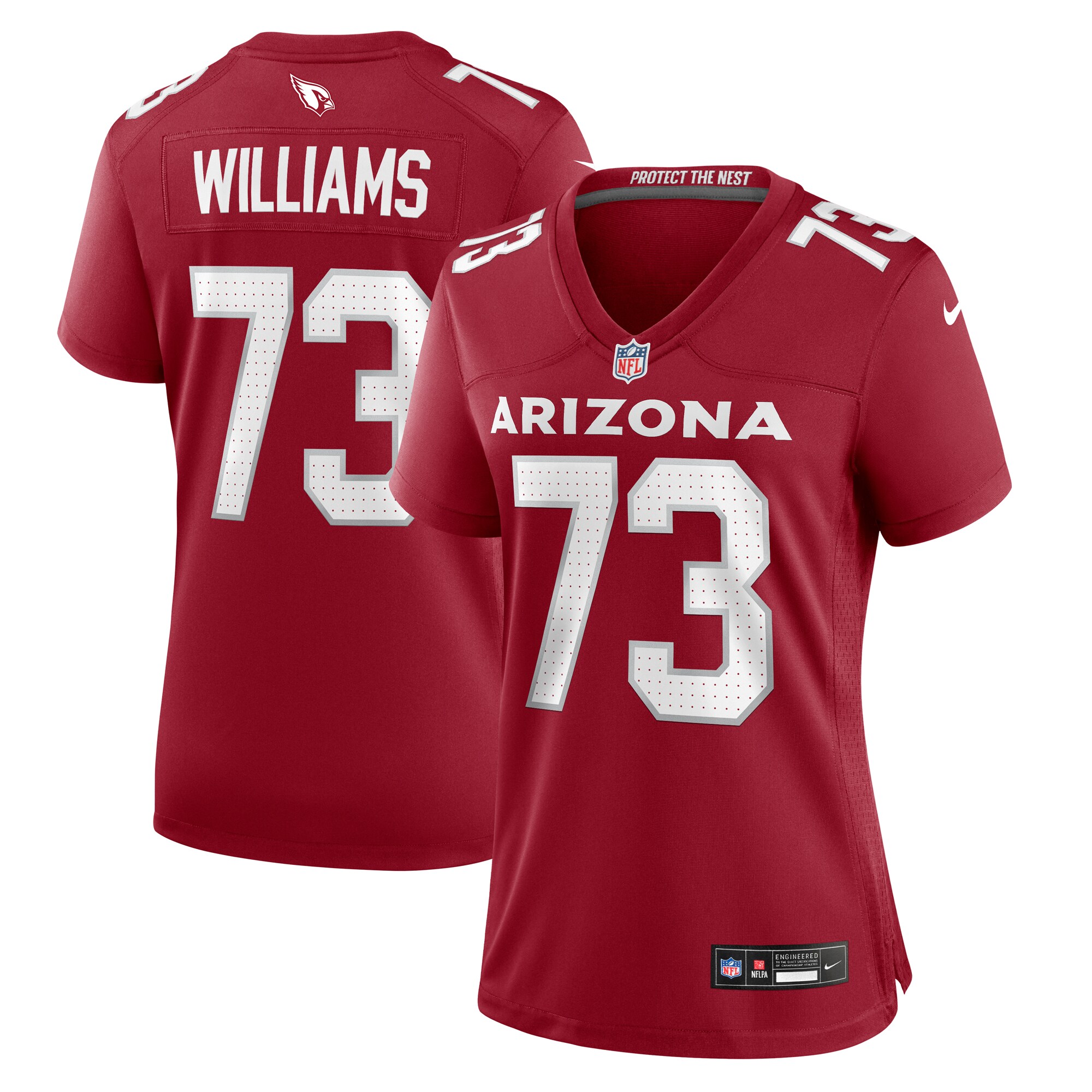 Women's Arizona Cardinals Jonah Williams Cardinal Game Jersey Js8330