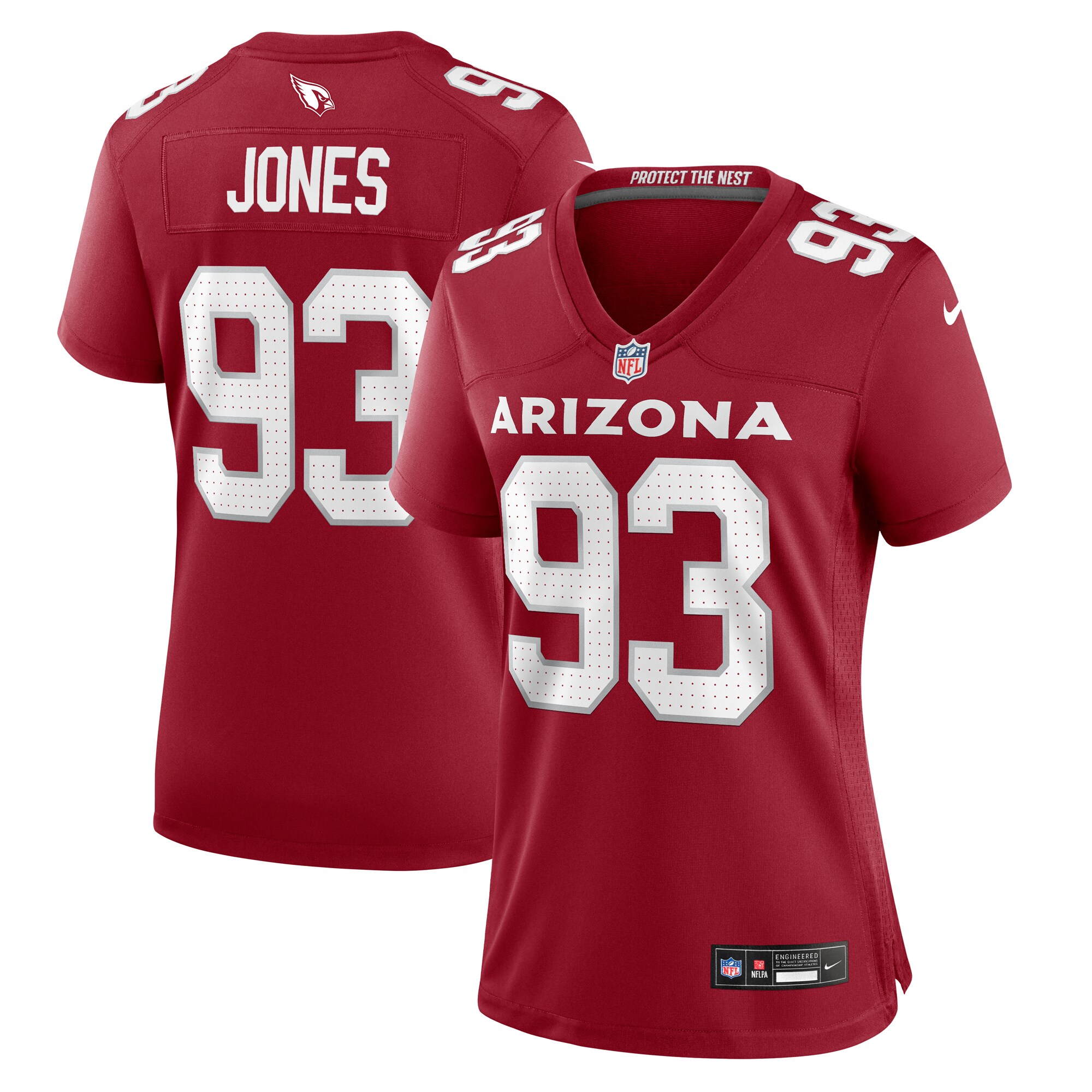 Women's Arizona Cardinals Justin Jones Cardinal Game Jersey Js5479