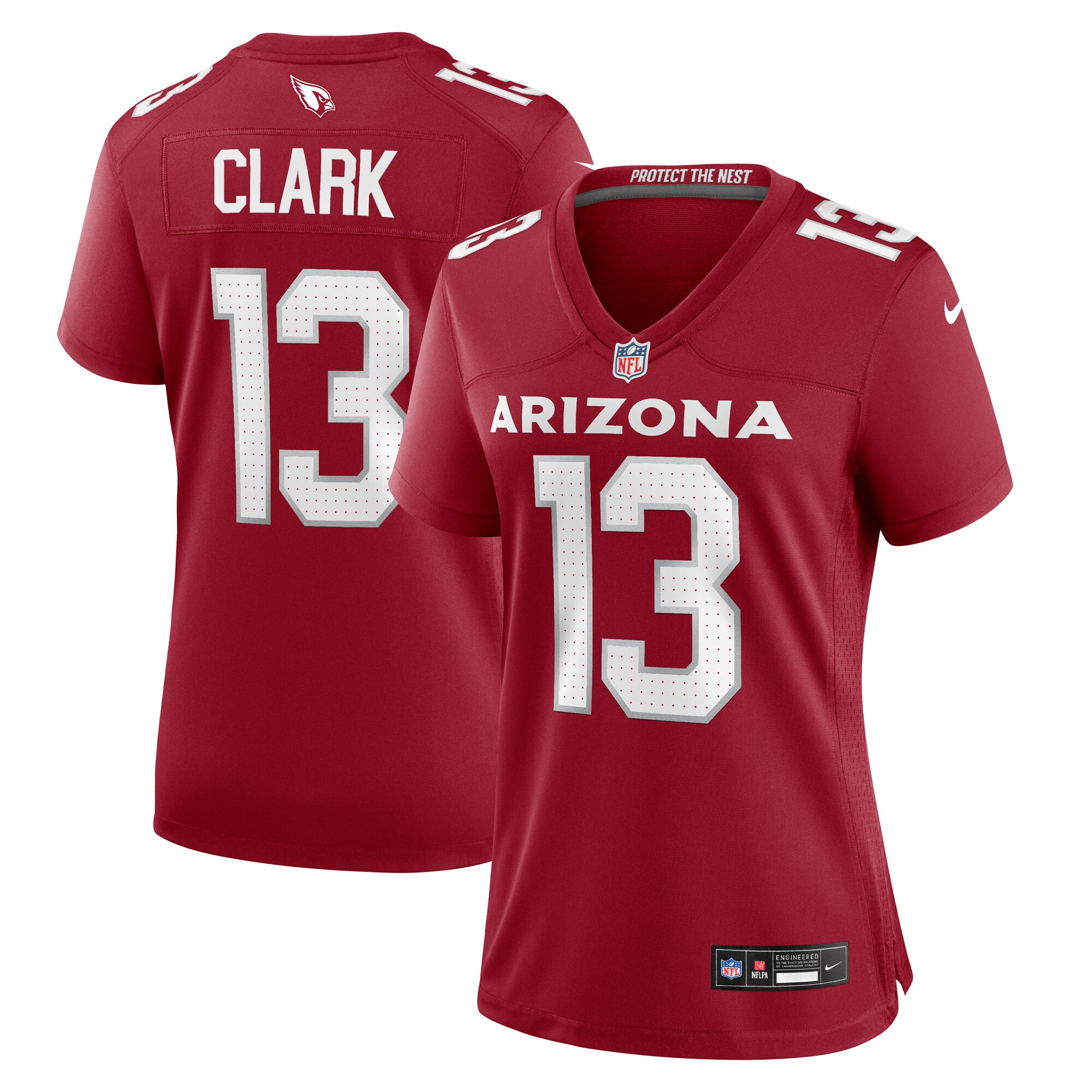 Women's Arizona Cardinals Kei'trel Clark Cardinal Game Jersey Js2778