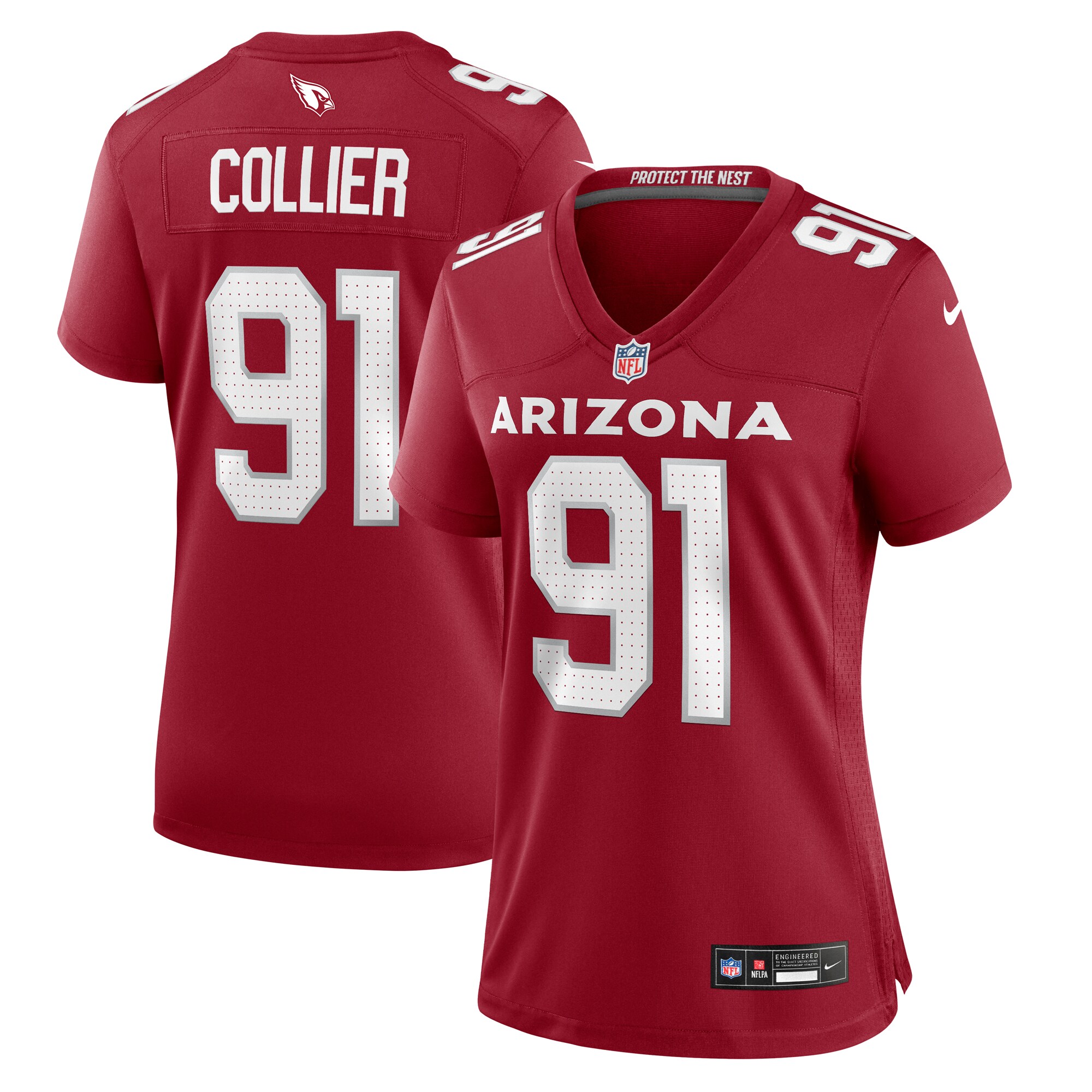 Women's Arizona Cardinals L.j. Collier Cardinal Game Jersey Js4595