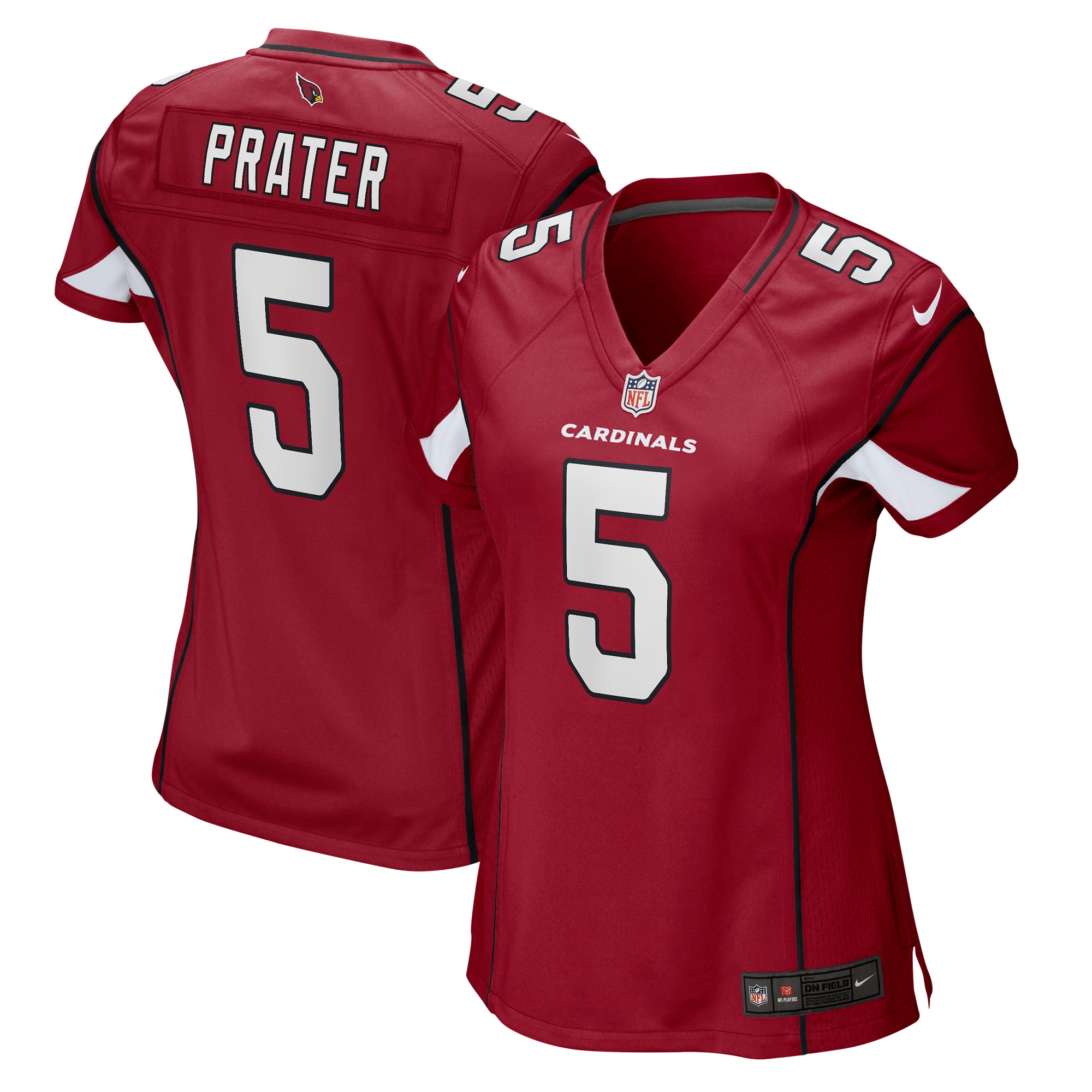 Women's Arizona Cardinals Matt Prater Cardinal Game Jersey Js6862