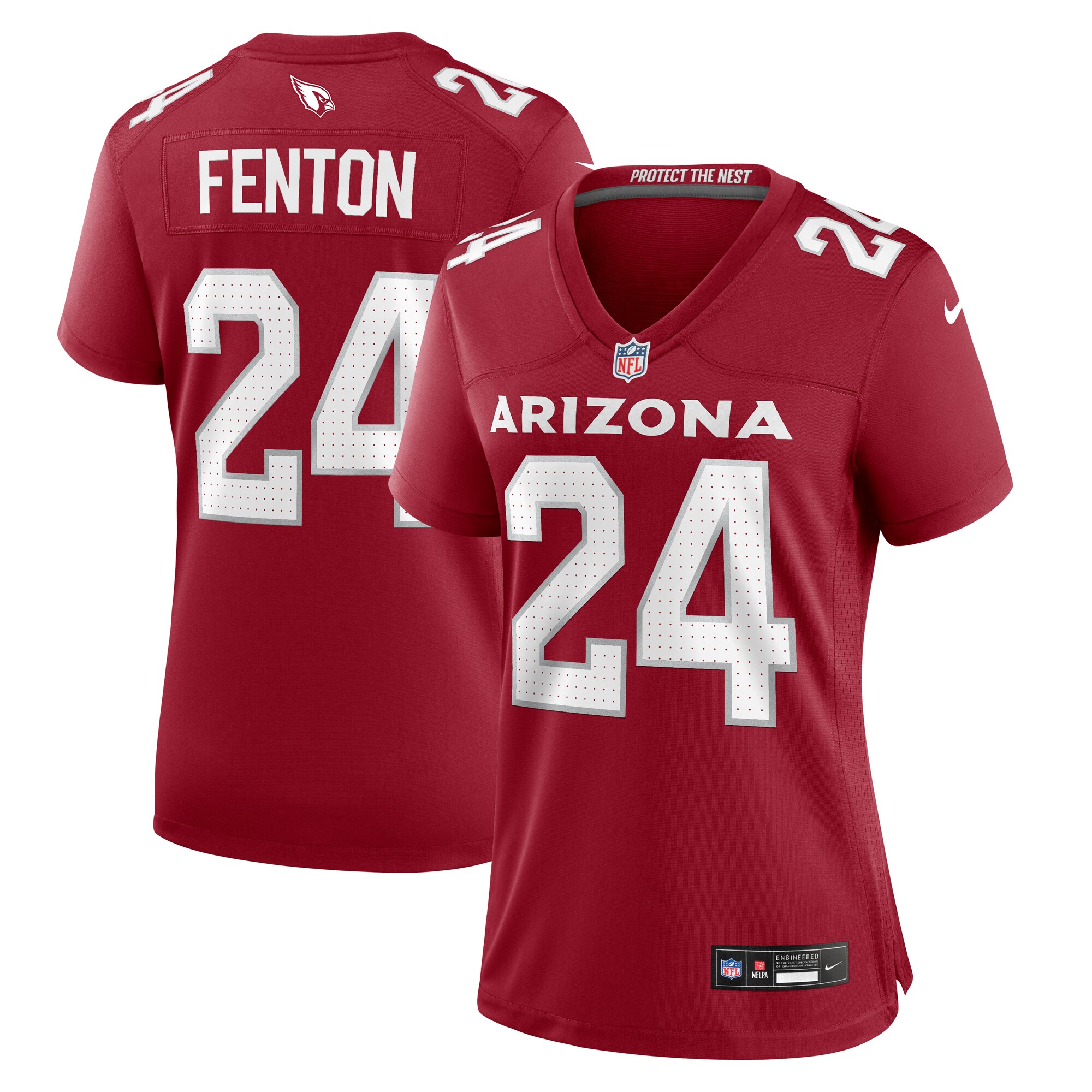 Women's Arizona Cardinals Rashad Fenton Cardinal Game Player Jersey Js5384