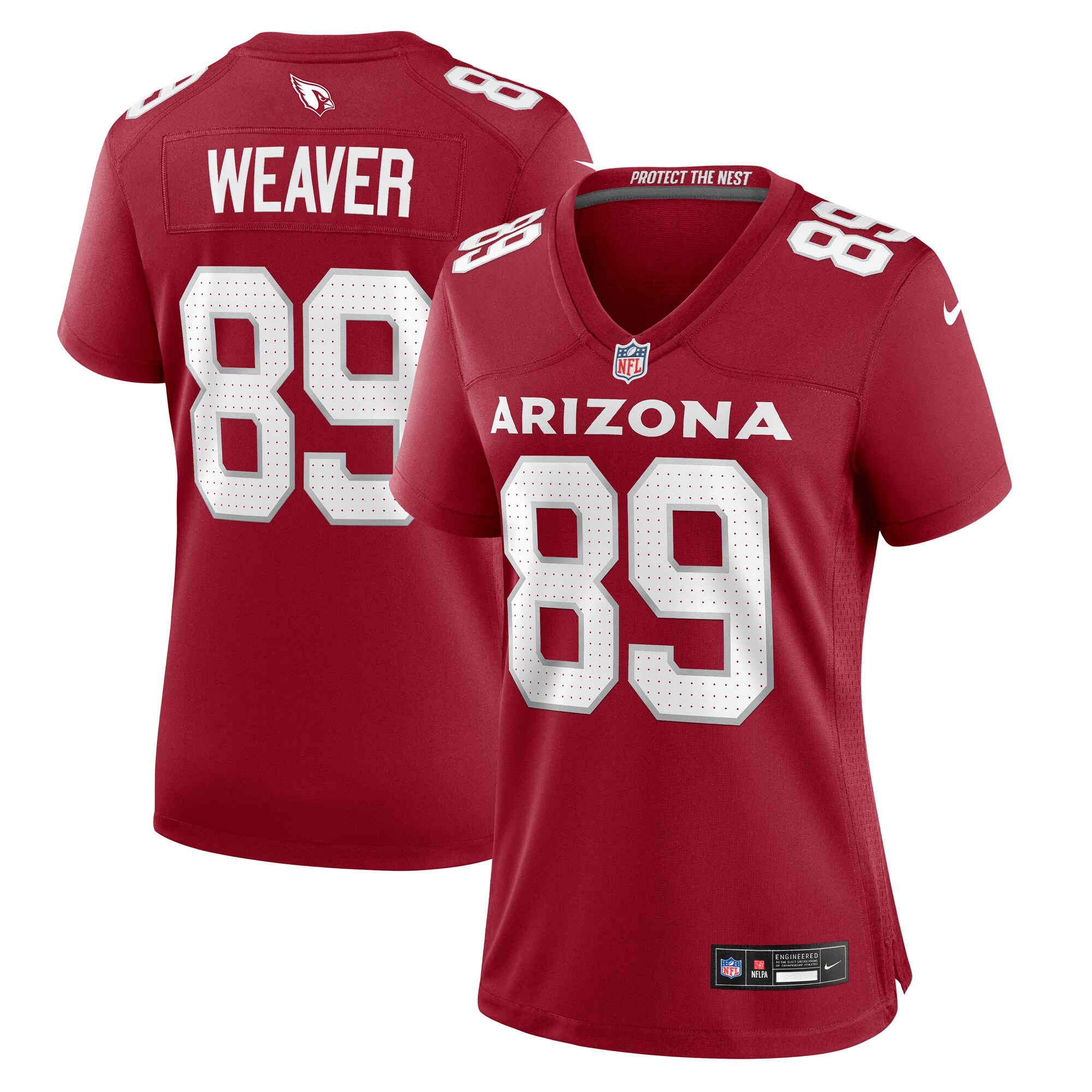 Women's Arizona Cardinals Xavier Weaver Cardinal Game Jersey Js3326