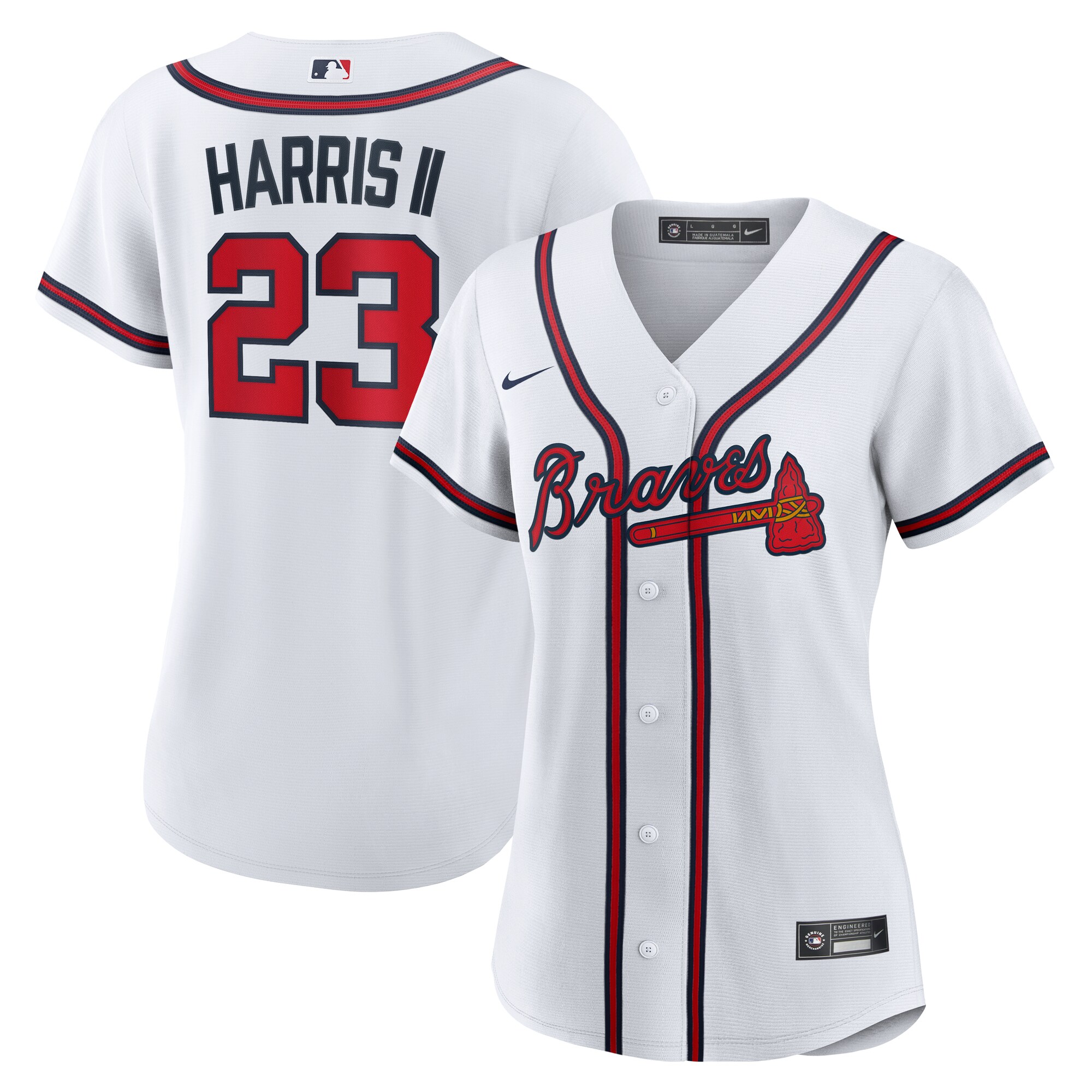 Women's Atlanta Braves Michael Harris Ii White Home Jersey