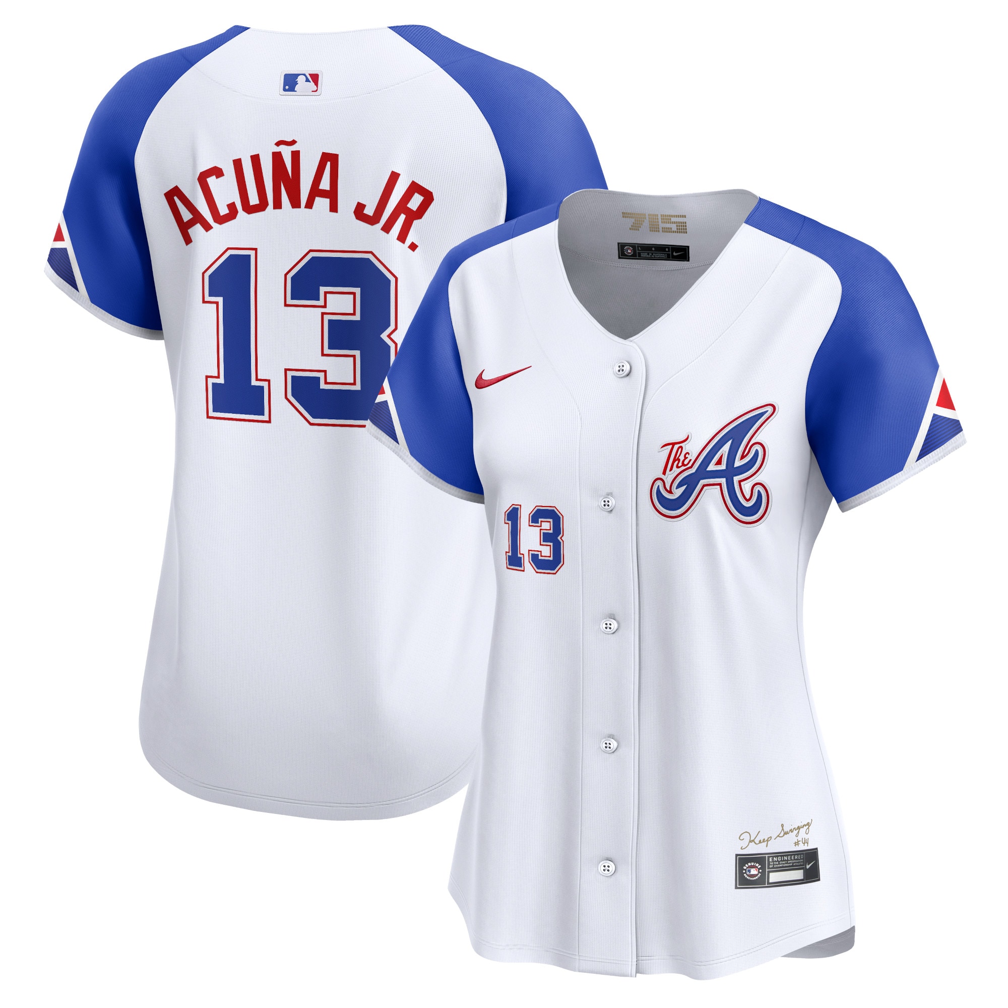 Women's Atlanta Braves Ronald Acu?a Jr. White City Connect Limited Player Jersey
