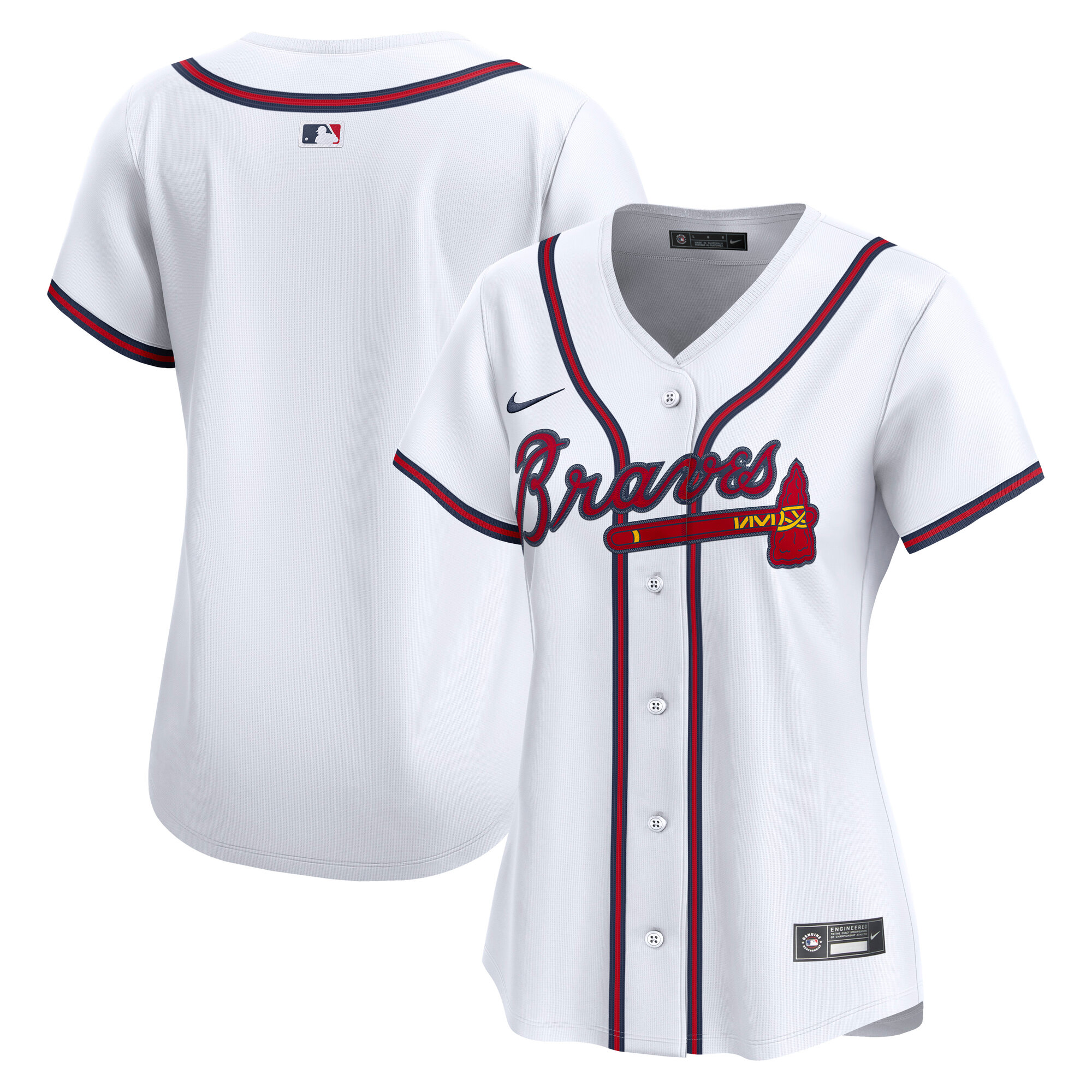 Women's Atlanta Braves White Home Limited Jersey
