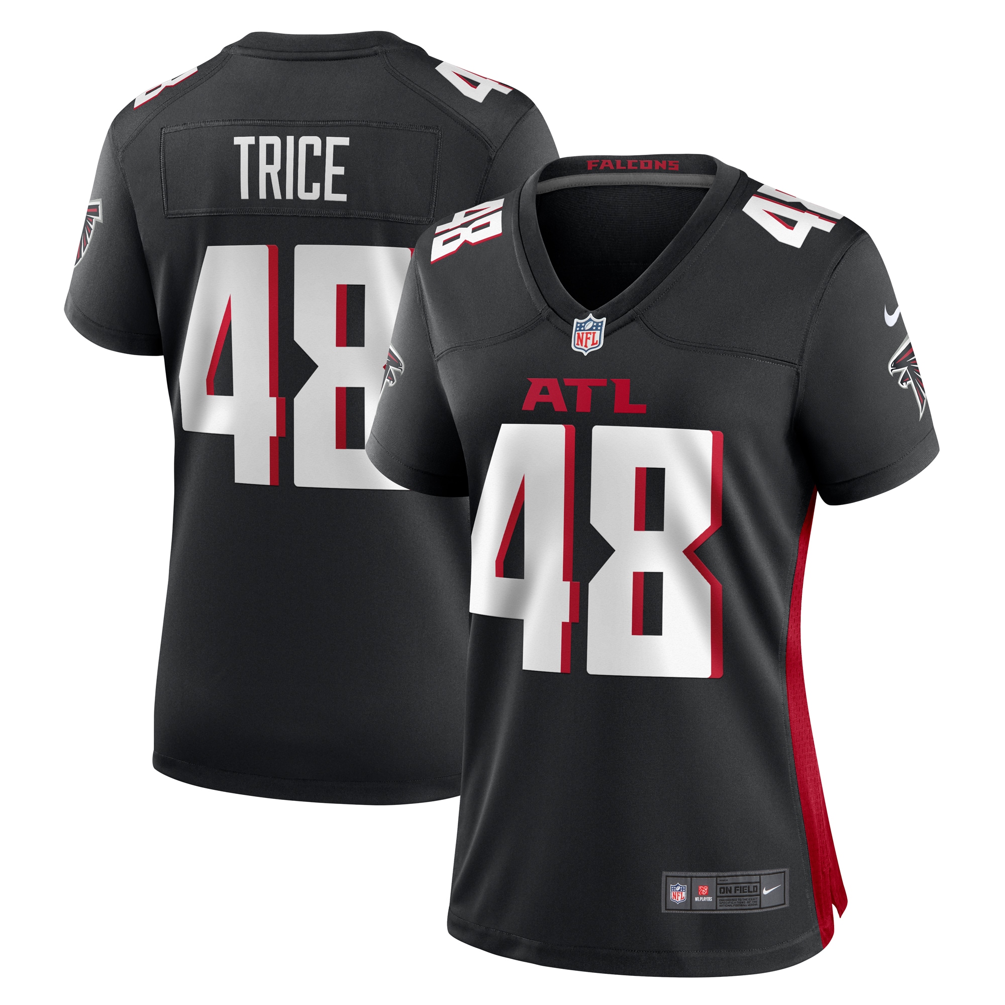 Women's Atlanta Falcons Bralen Trice Black Game Jersey Js3087