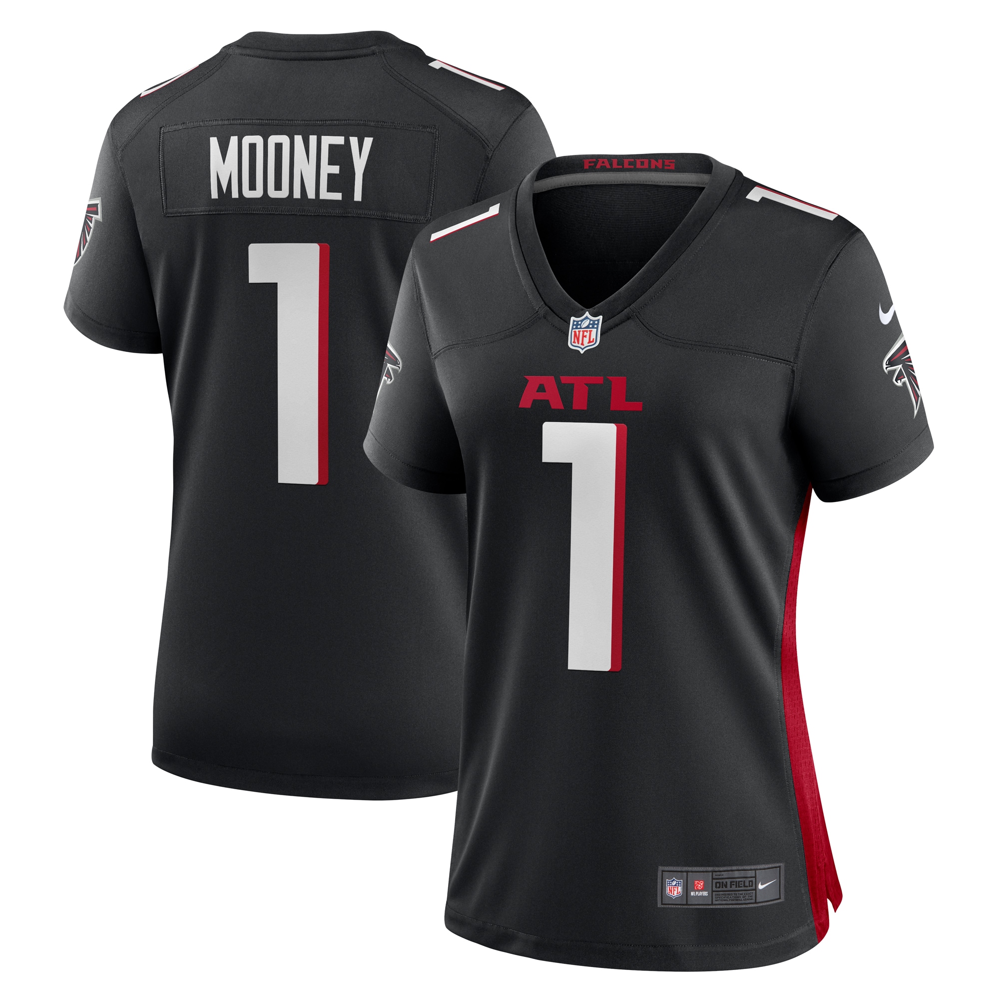 Women's Atlanta Falcons Darnell Mooney Black Game Jersey Js6903