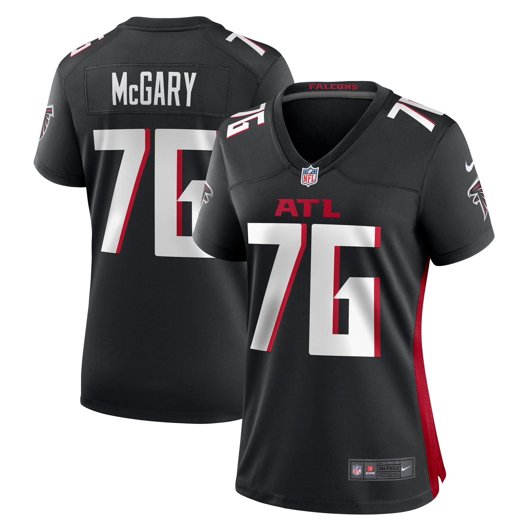 Women's Atlanta Falcons Kaleb Mcgary Black Game Jersey Js1161