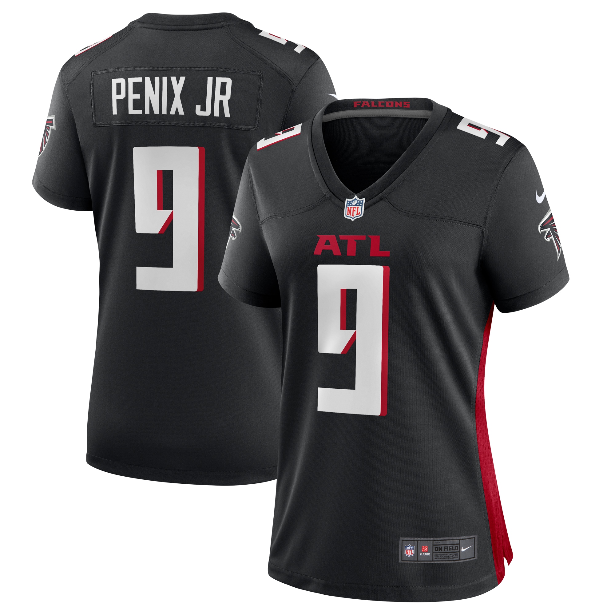 Women's Atlanta Falcons Michael Penix Jr. Black Game Jersey Js7747