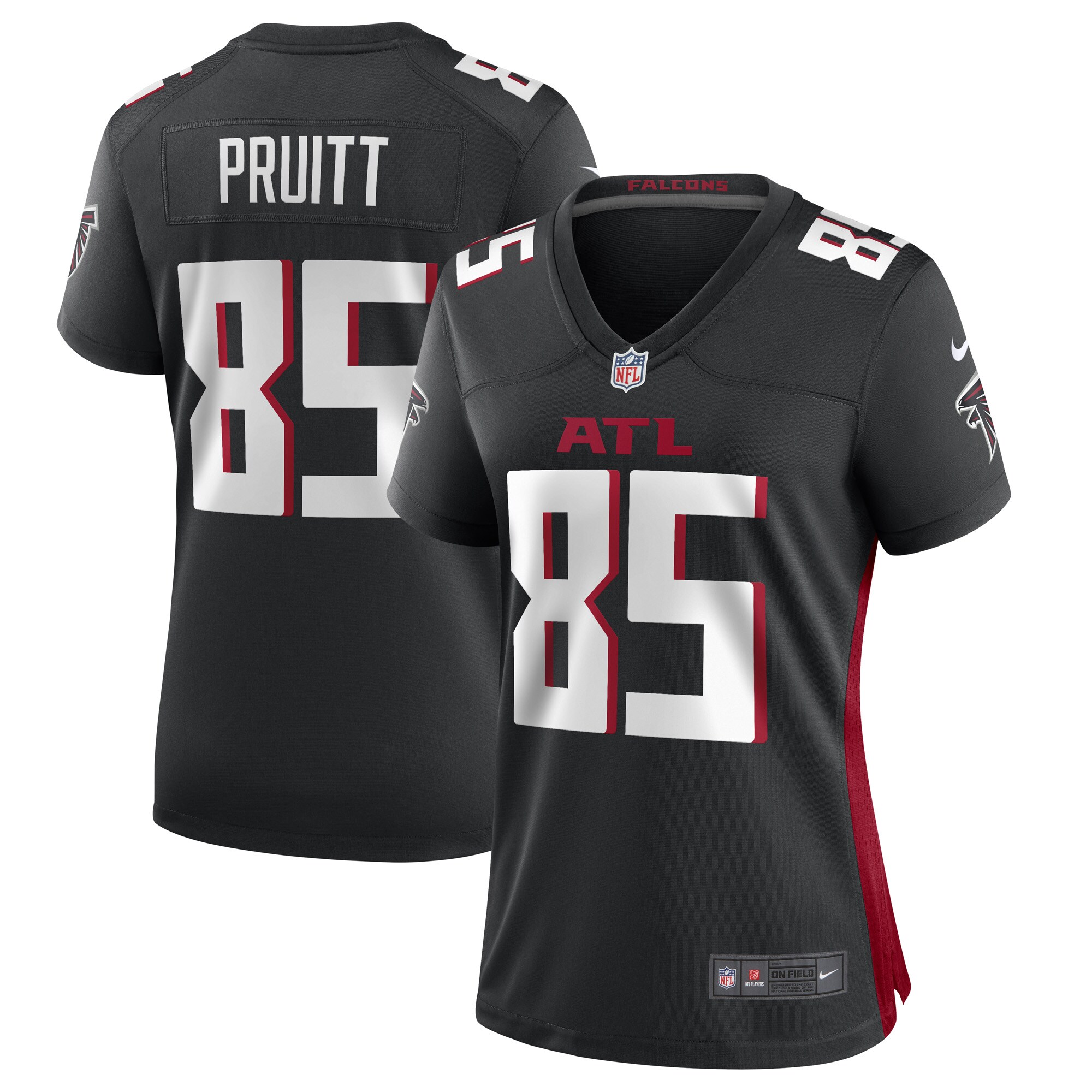 Women's Atlanta Falcons Mycole Pruitt Black Game Player Jersey Js6056