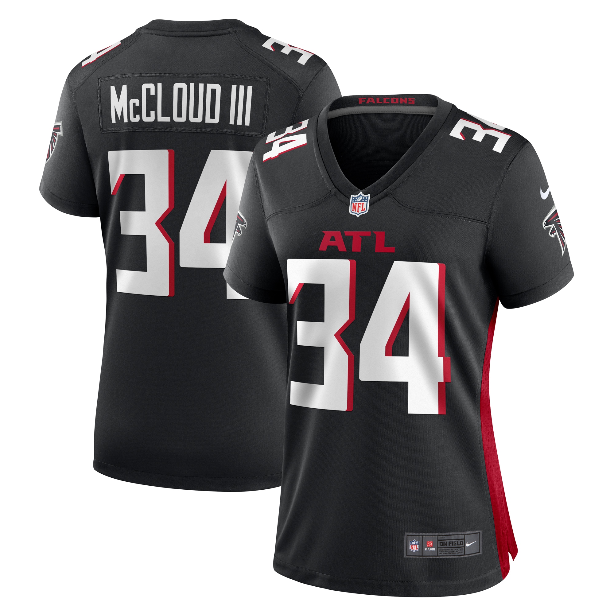 Women's Atlanta Falcons Ray-ray Mccloud Iii Black Game Jersey Js5629