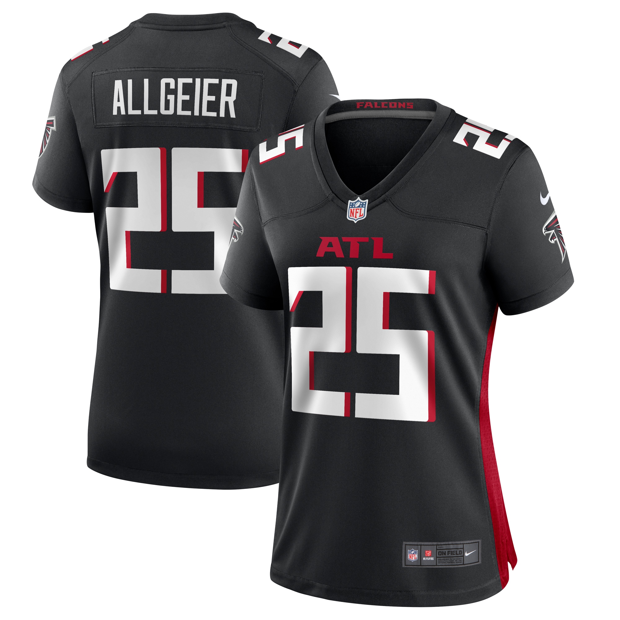 Women's Atlanta Falcons Tyler Allgeier Black Player Game Jersey Js1143