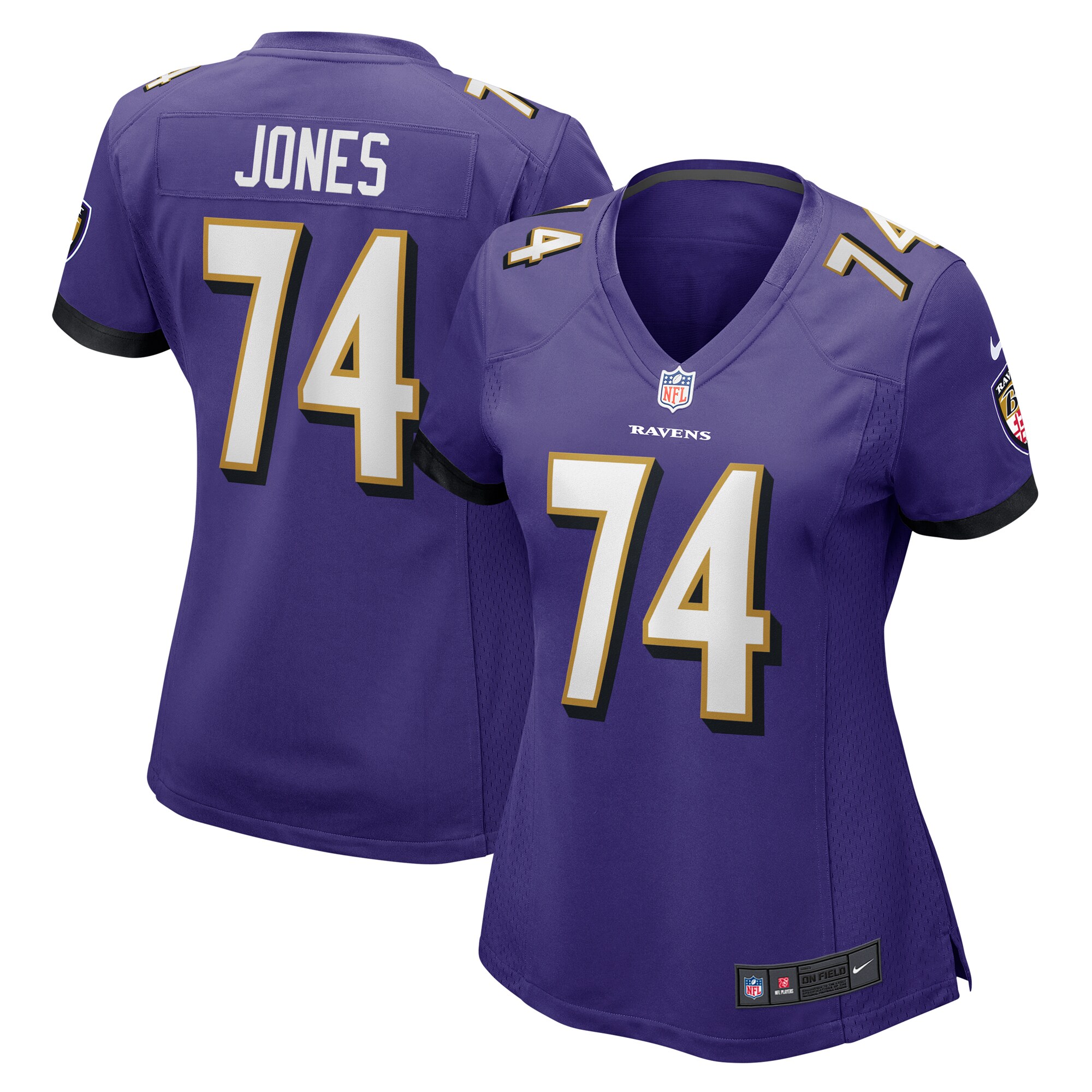 Women's Baltimore Ravens Josh Jones Purple Game Jersey Js1845
