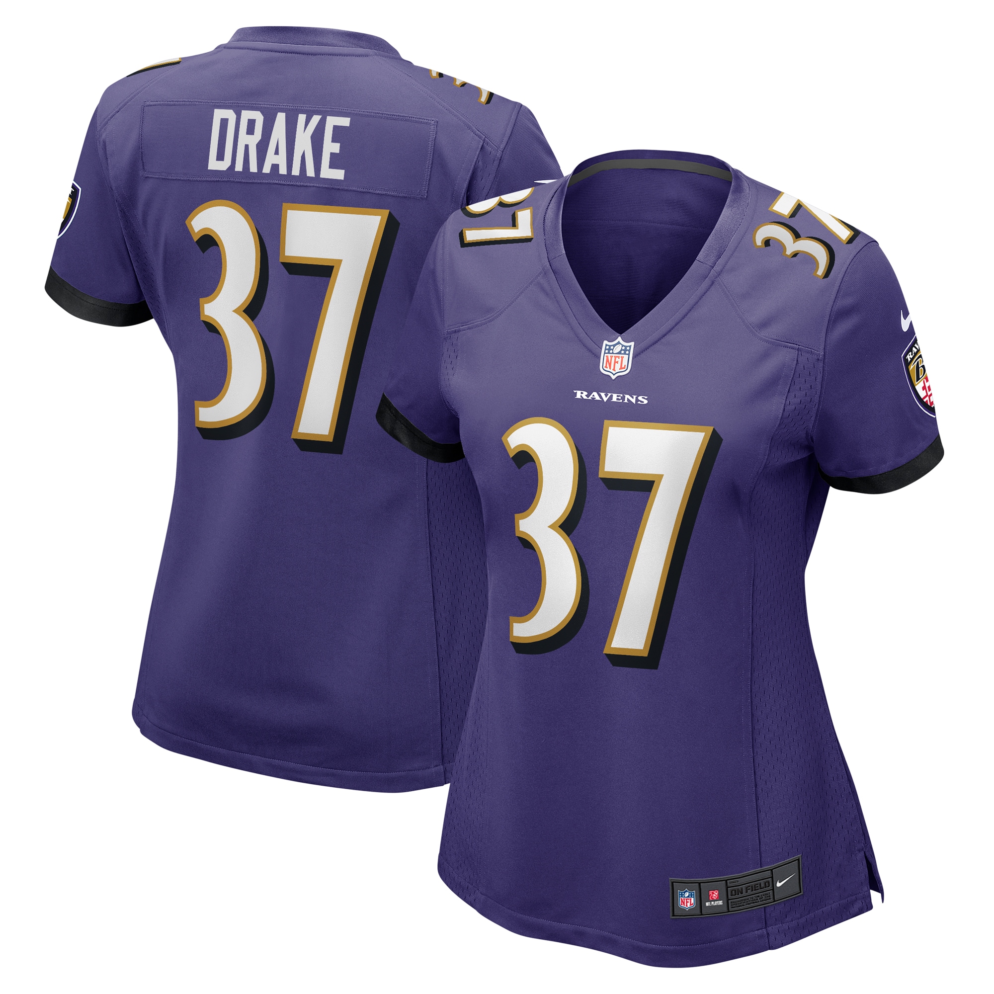 Women's Baltimore Ravens Kenyan Drake Purple Game Jersey Js5436