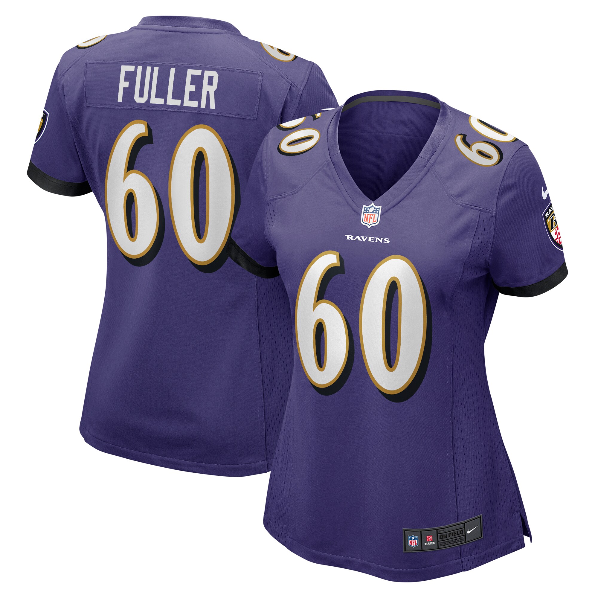 Women's Baltimore Ravens Kyle Fuller Purple Game Jersey Js2590