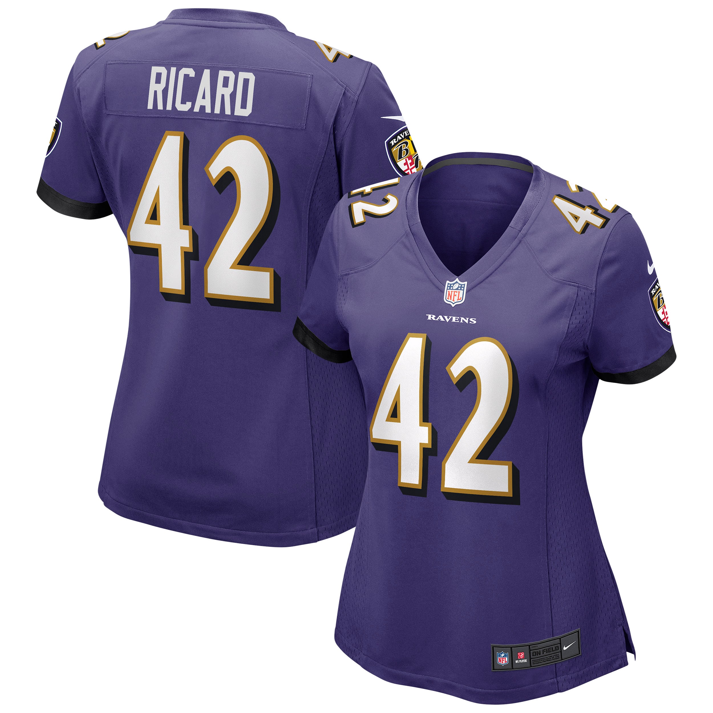 Women's Baltimore Ravens Patrick Ricard Purple Game Jersey Js3425