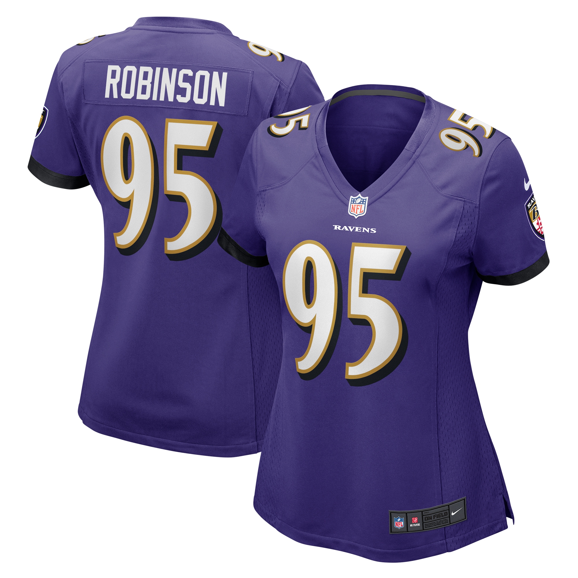 Women's Baltimore Ravens Tavius Robinson Purple Game Jersey Js6456