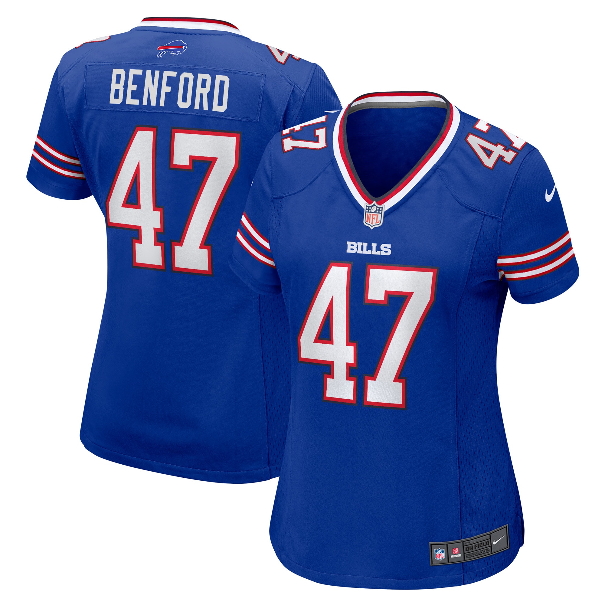Women's Buffalo Bills Christian Benford Royal Game Jersey Js2564