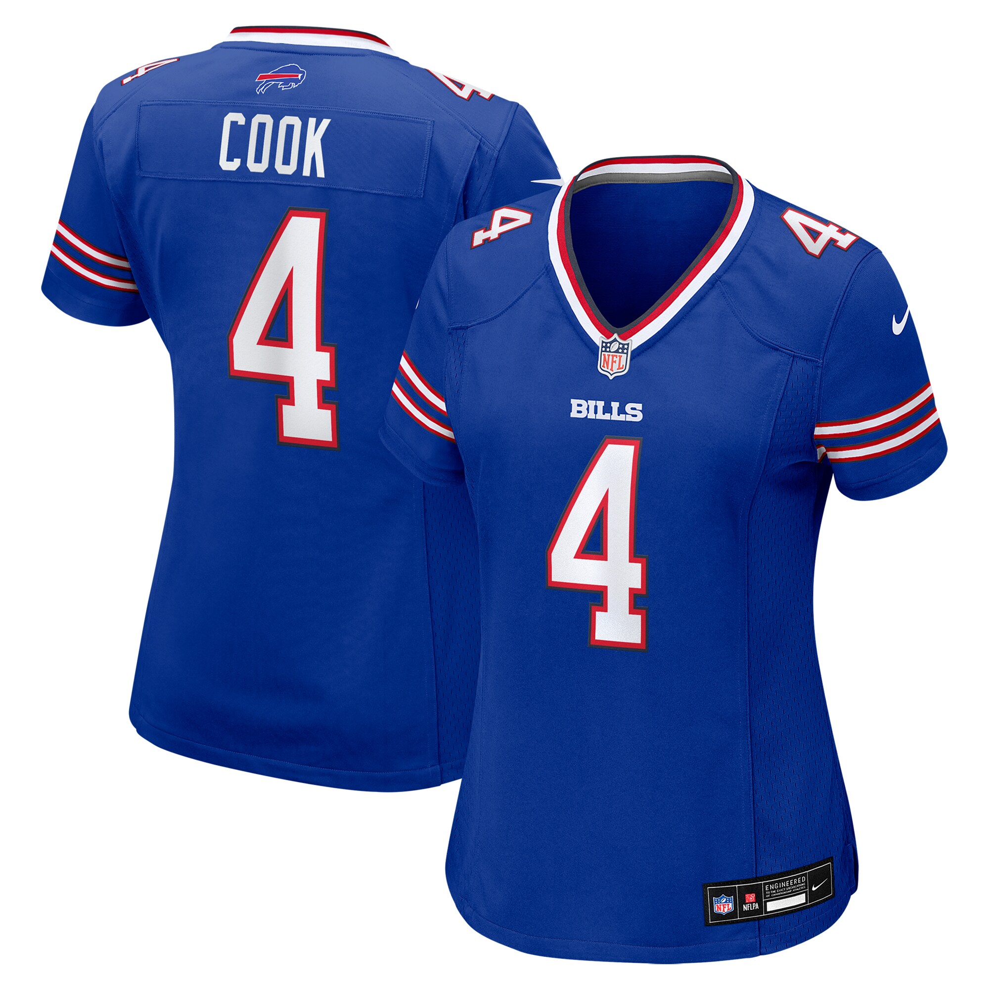 Women's Buffalo Bills James Cook Royal Game Player Jersey Js3117