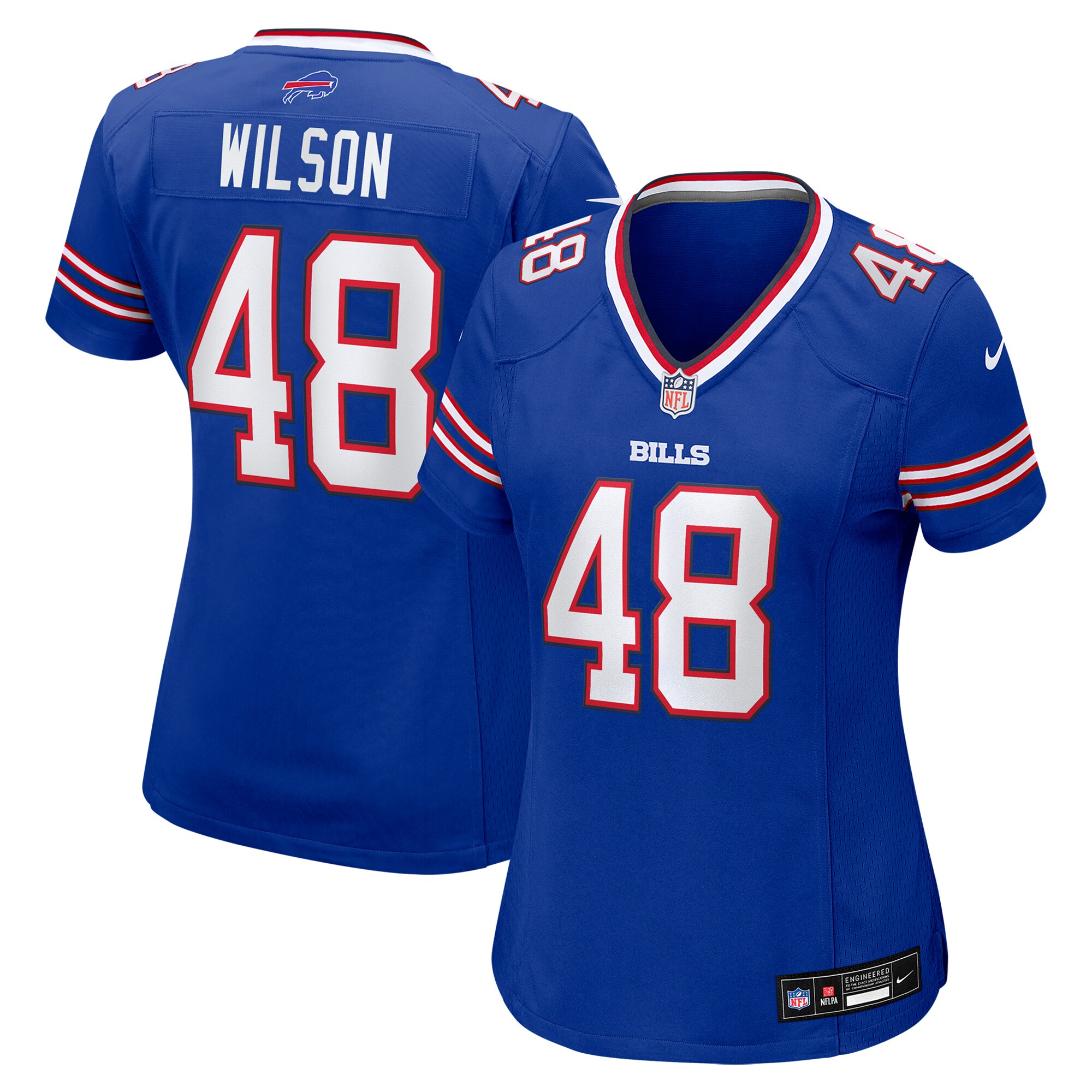 Women's Buffalo Bills Joel Wilson Royal Team Game Jersey Js2188