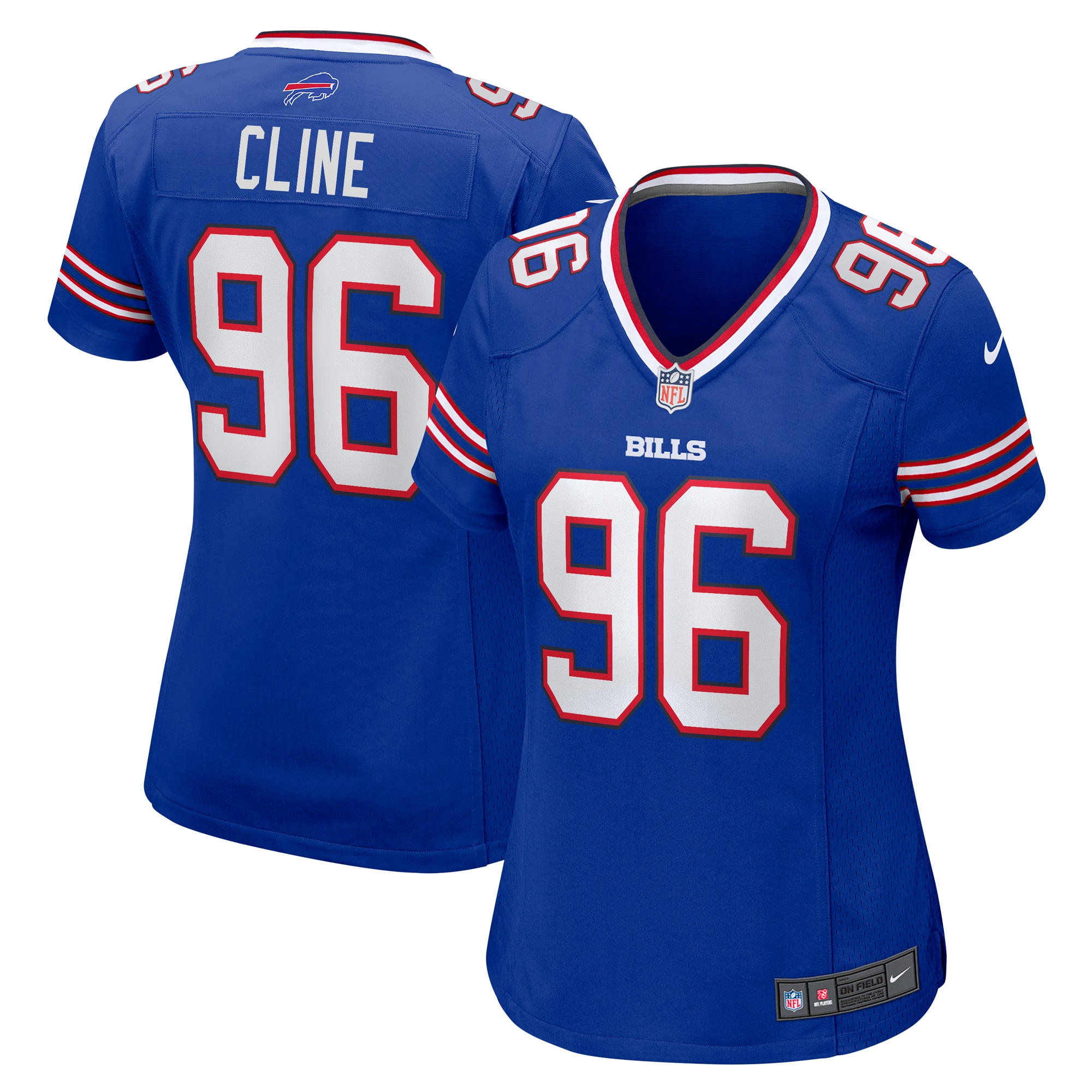 Women's Buffalo Bills Kameron Cline Royal Team Game Jersey Js6653