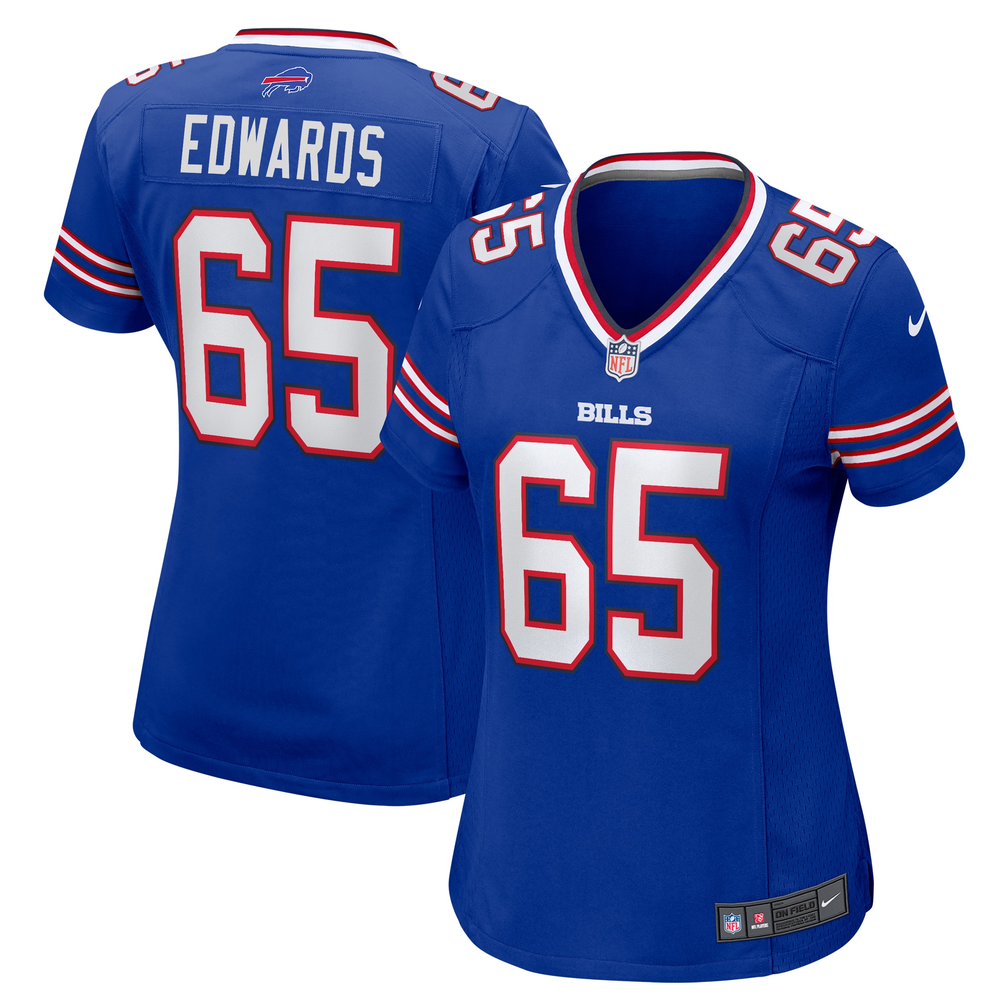 Women's Buffalo Bills Mike Edwards Royal Game Jersey Js2871