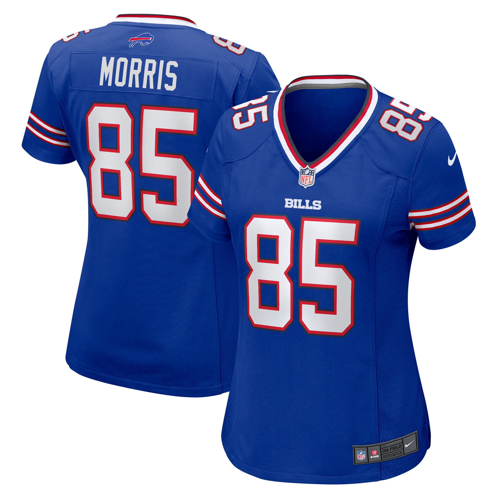 Women's Buffalo Bills Quintin Morris Royal Game Player Jersey Js8733
