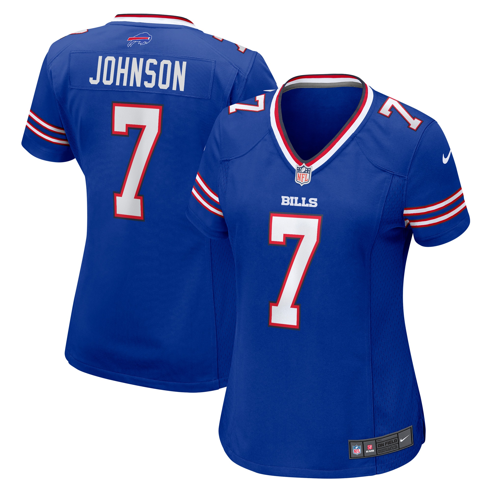 Women's Buffalo Bills Taron Johnson Royal Game Player Jersey Js1926