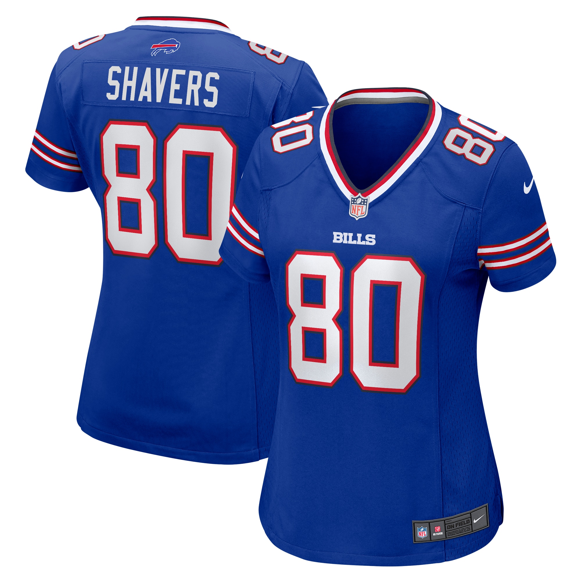 Women's Buffalo Bills Tyrell Shavers Royal Team Game Jersey Js2446