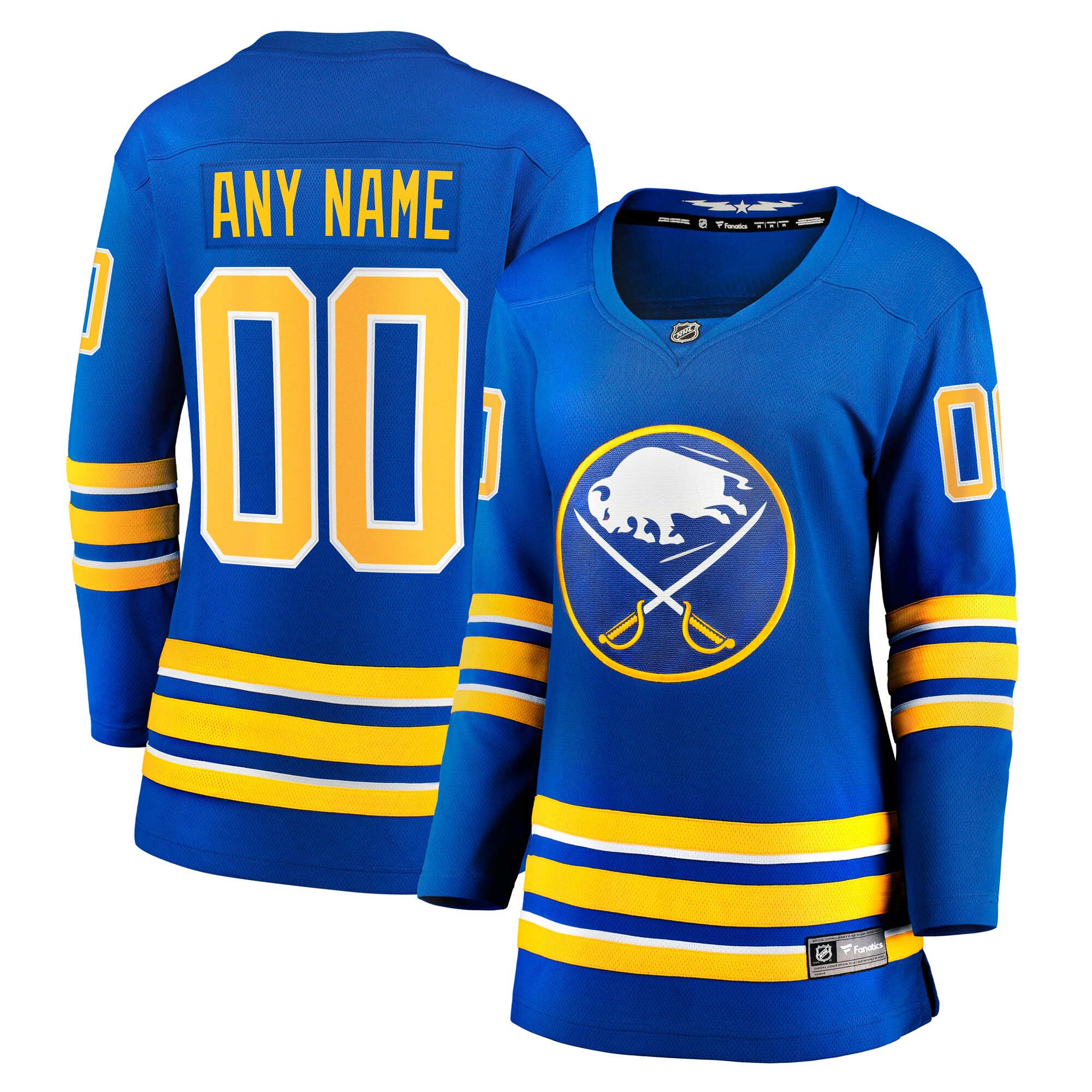 Women's Buffalo Sabres Royal Home Breakaway Custom Jersey